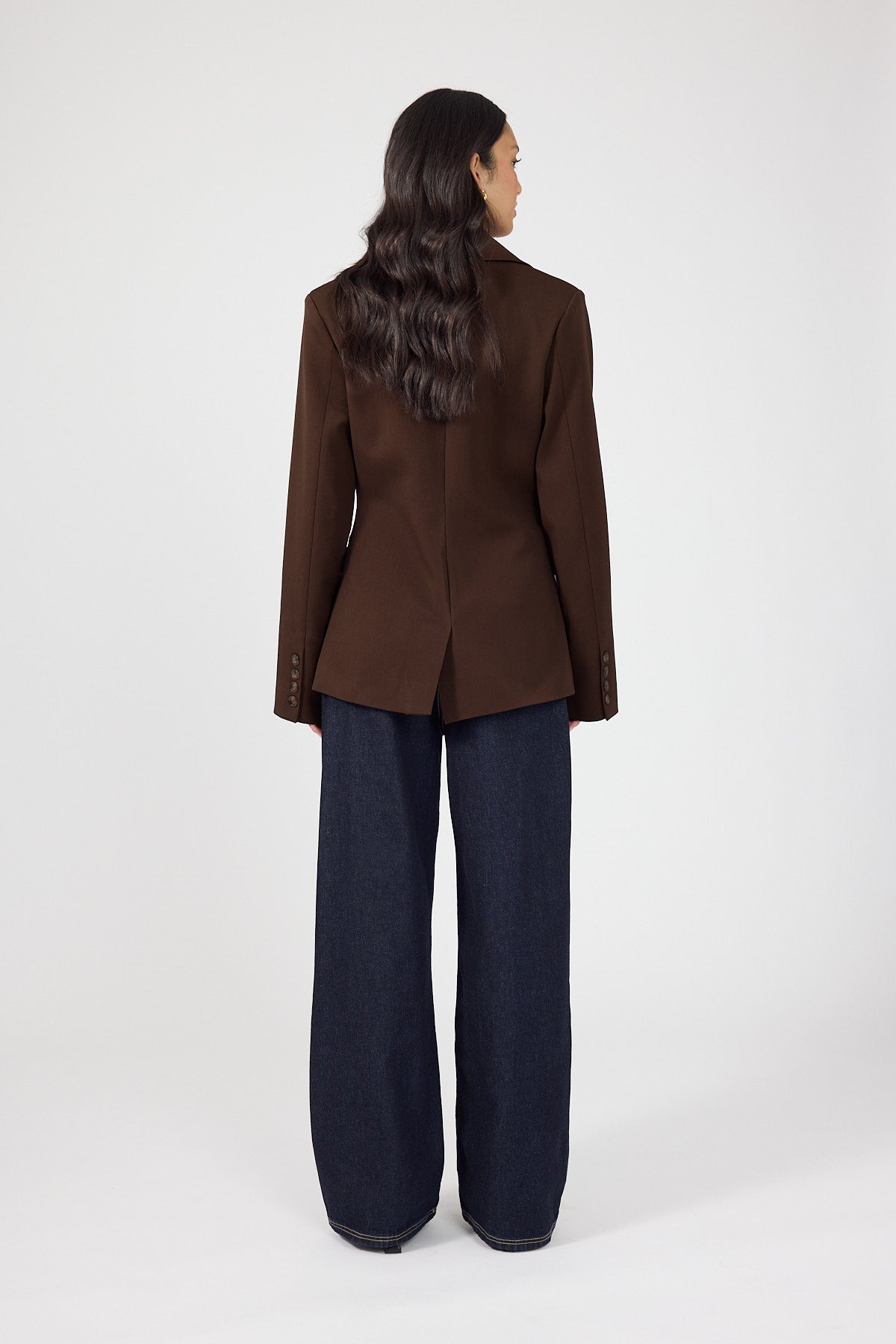 Perfect Stranger Palmer Fitted Blazer Brown