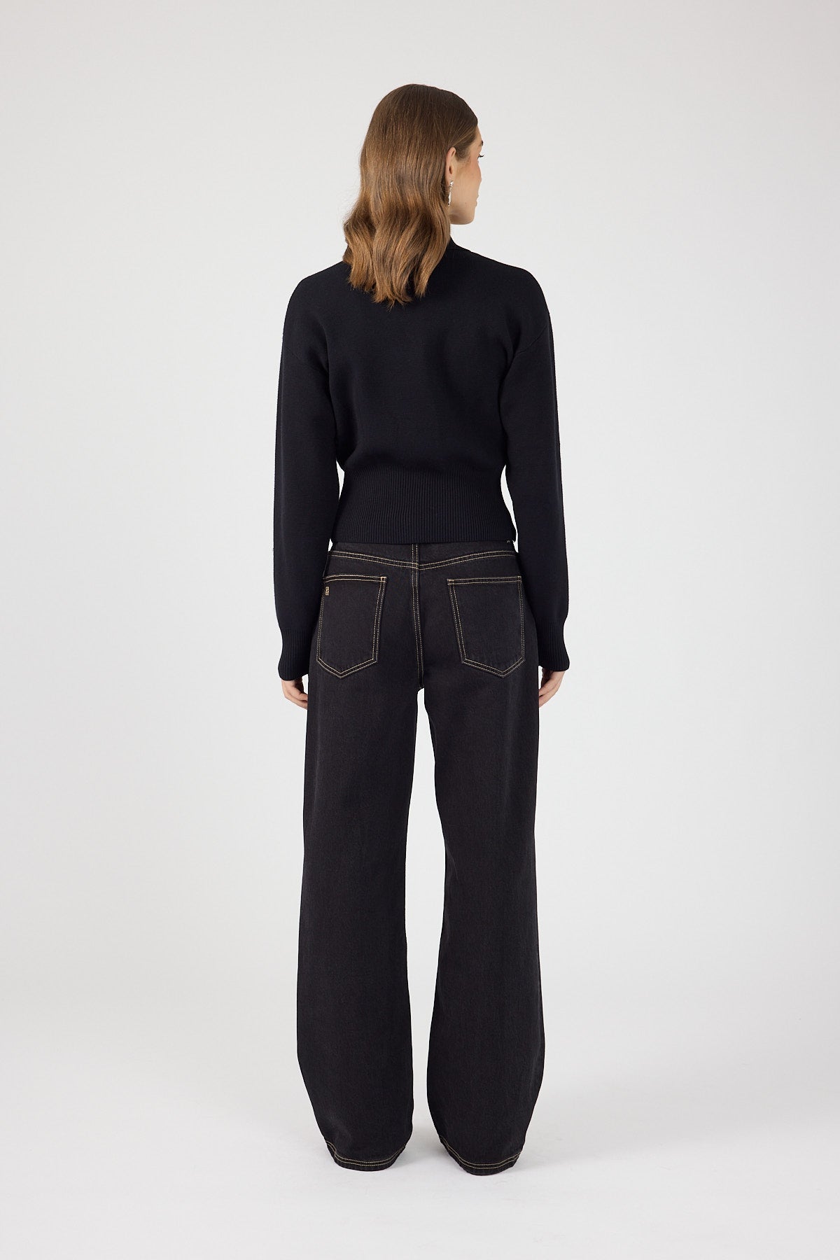Perfect Stranger Sloane Zip Up Cardigan Black