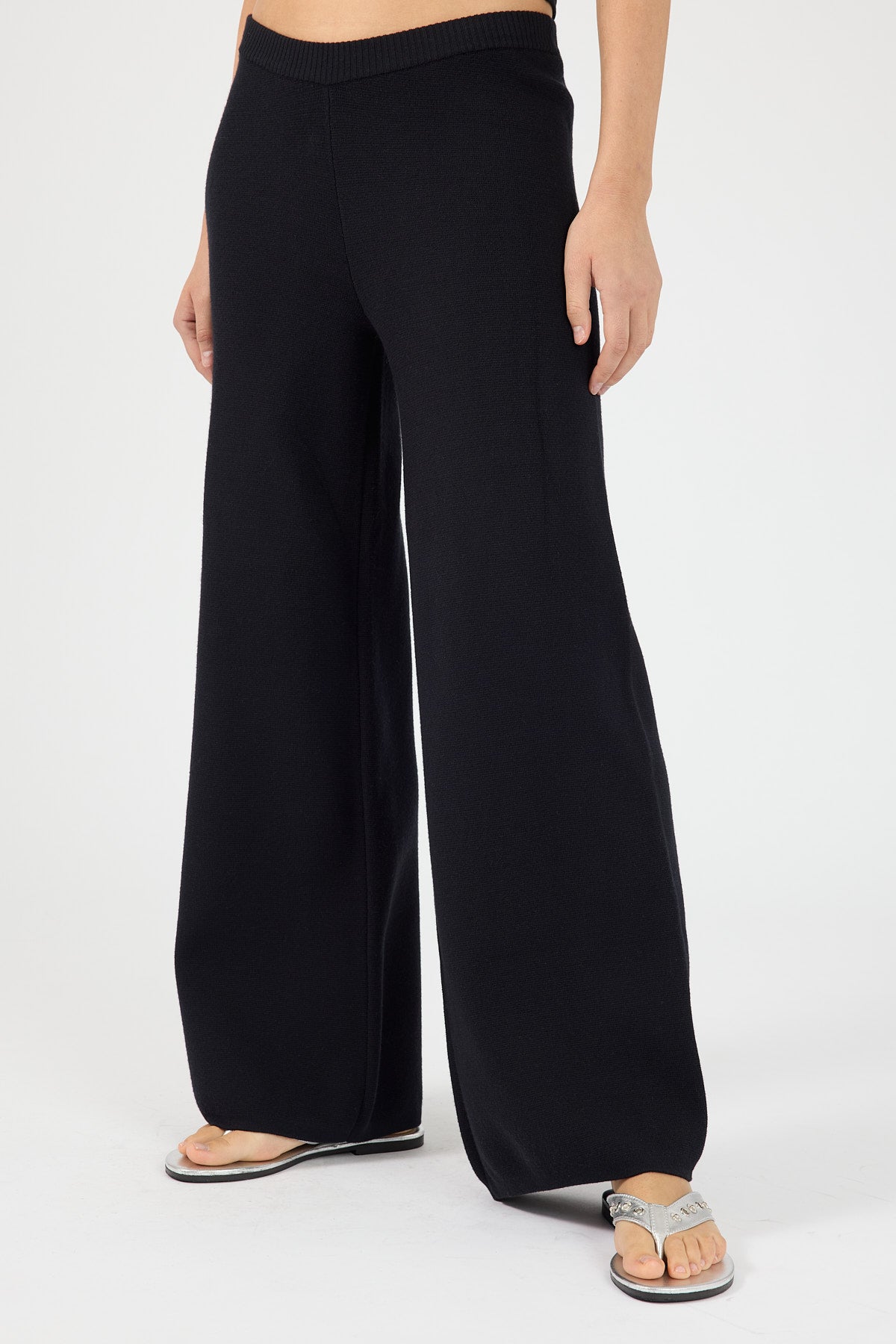 Perfect Stranger Sloane Knit Pants Black