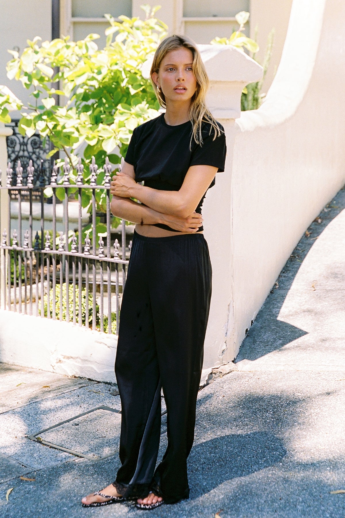 Perfect Stranger Aino Lace Pants Black