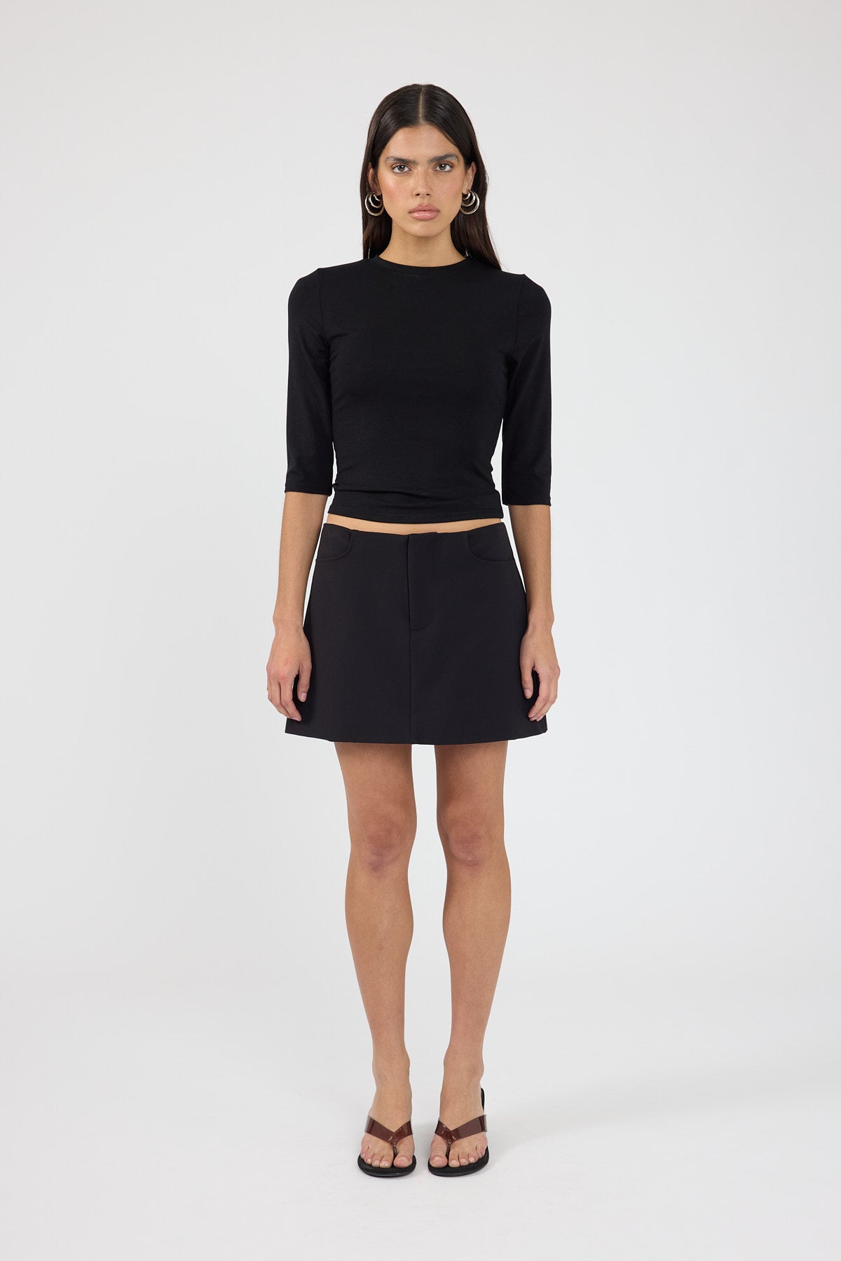 Perfect Stranger Skyler Mini Skirt Black