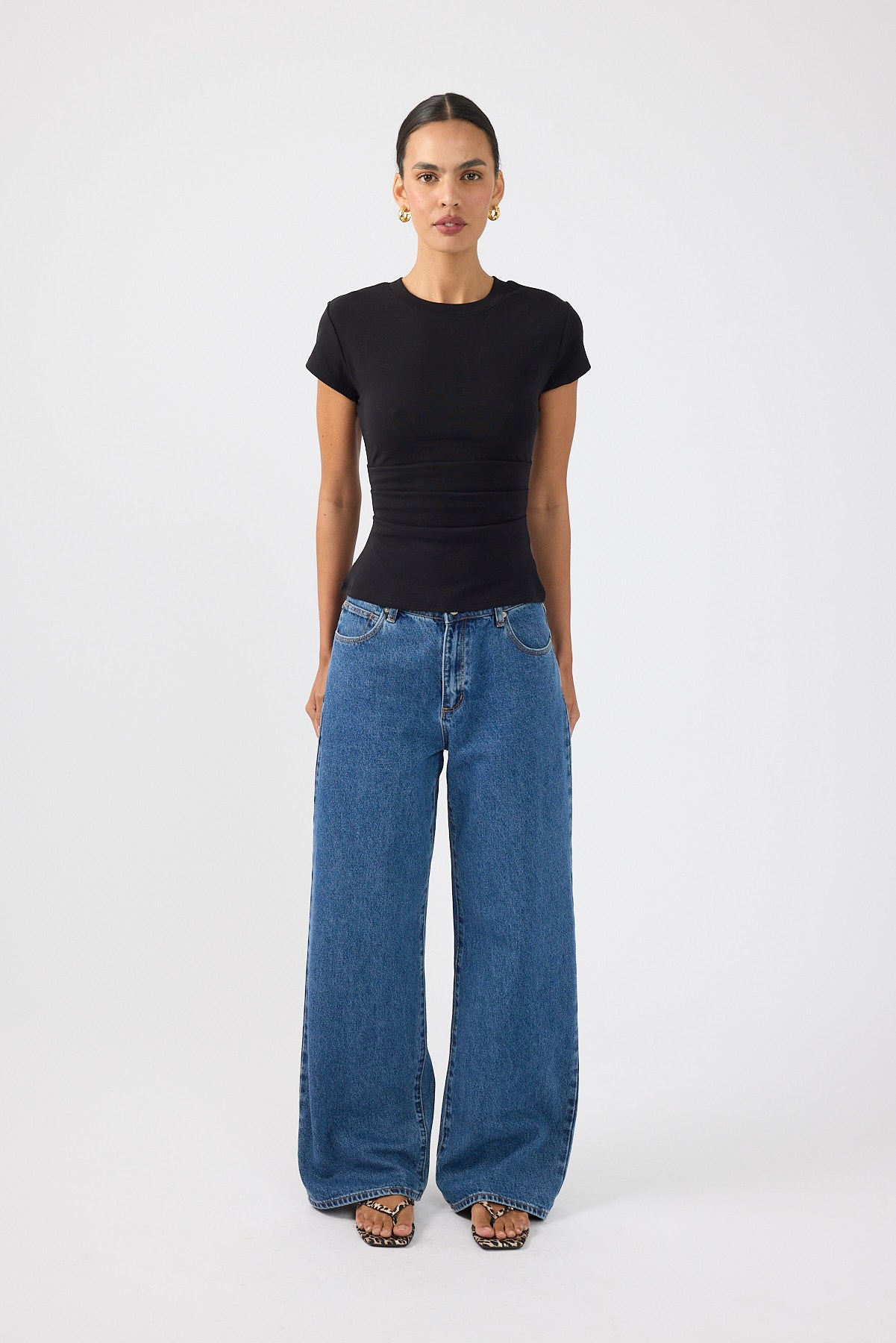 Perfect Stranger Valery Fitted T-Shirt Black