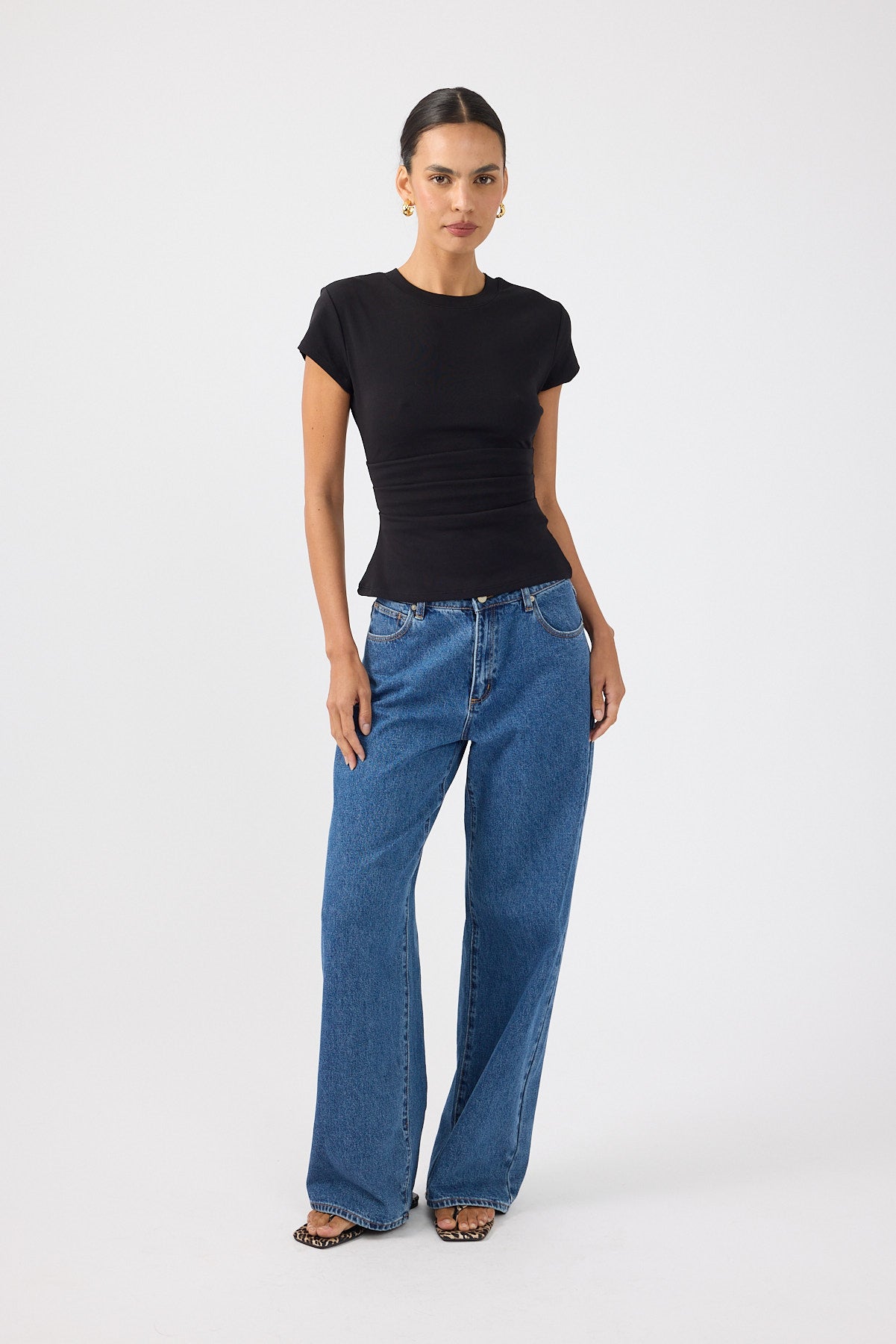 Perfect Stranger Valery Fitted T-Shirt Black