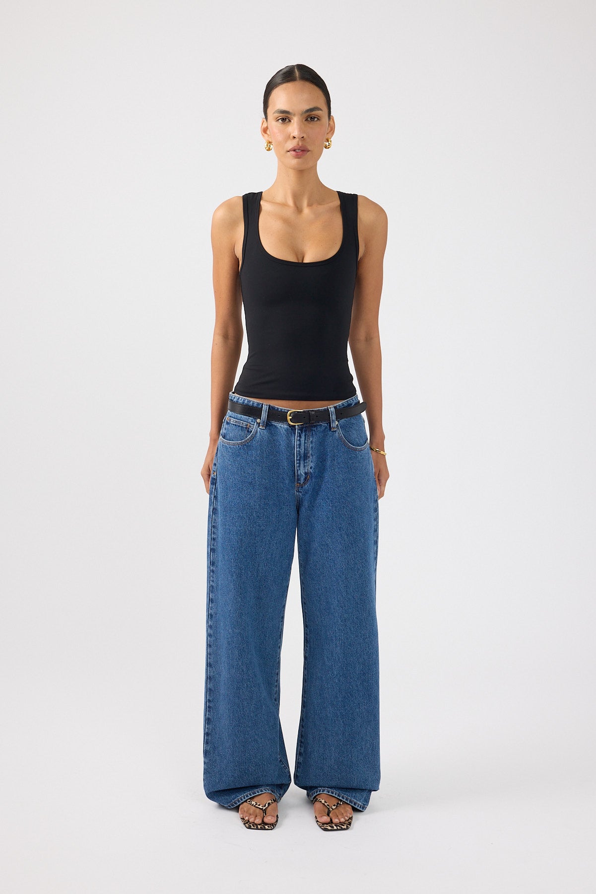 Perfect Stranger Luma Stretch Tank Top Black