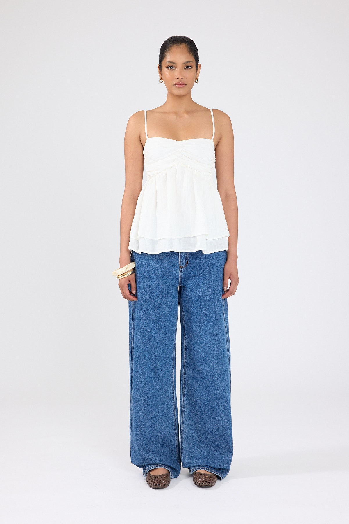 Perfect Stranger Liora Cami Top White