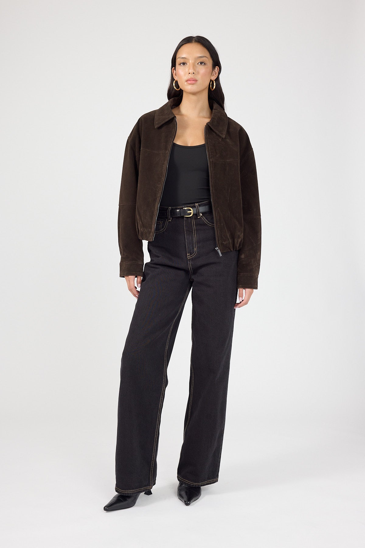 Perfect Stranger High Rise Wide Leg 2.0 Jean Washed Black