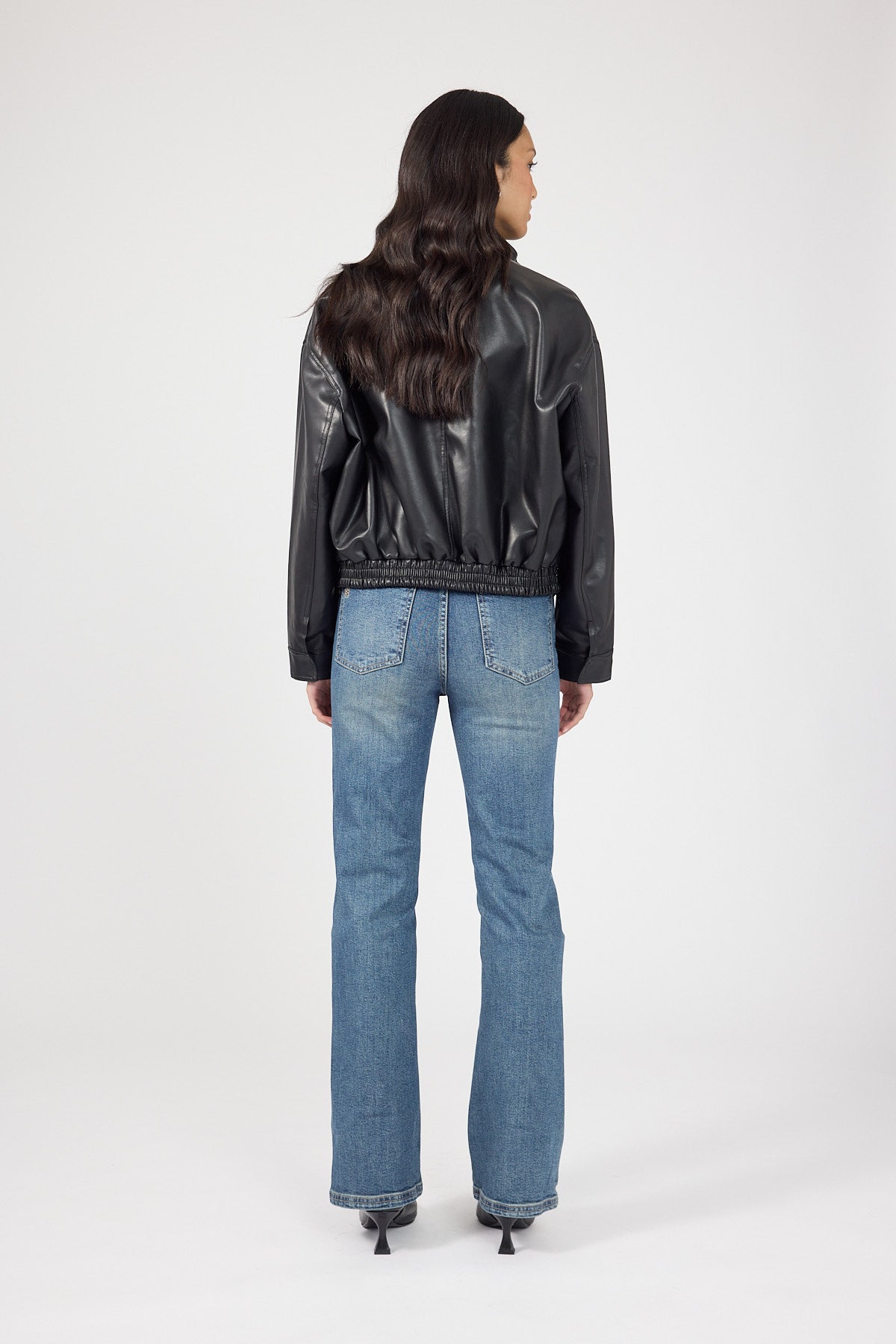 Perfect Stranger Jessie Mid Rise Boot Cut Jean Smoke Blue