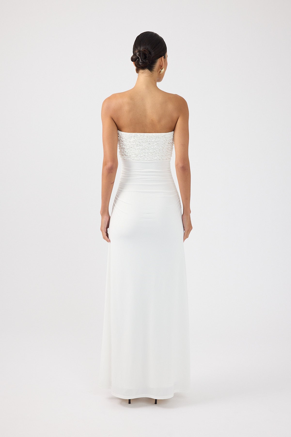 Perfect Stranger Harper Ruffle Maxi Dress Off White