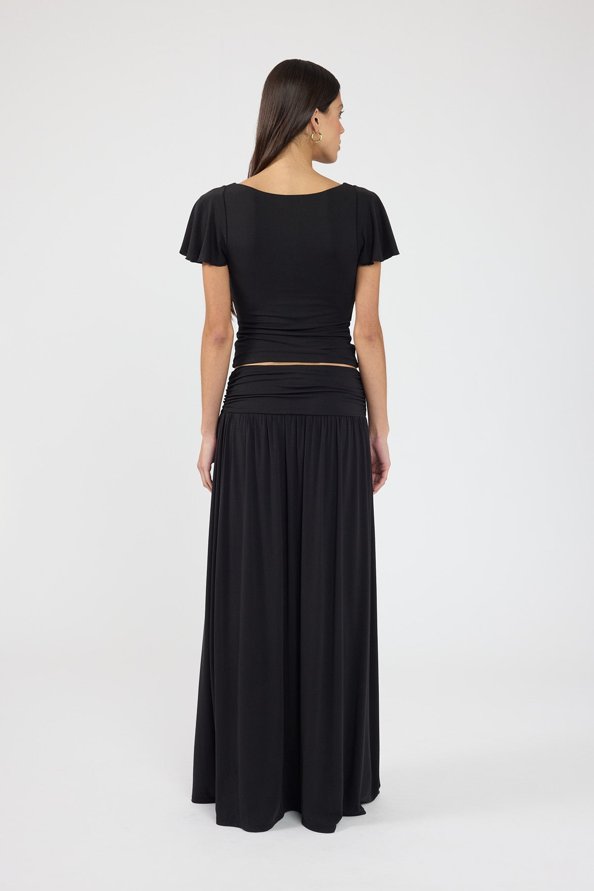 Perfect Stranger Ellison Jersey Maxi Skirt Black