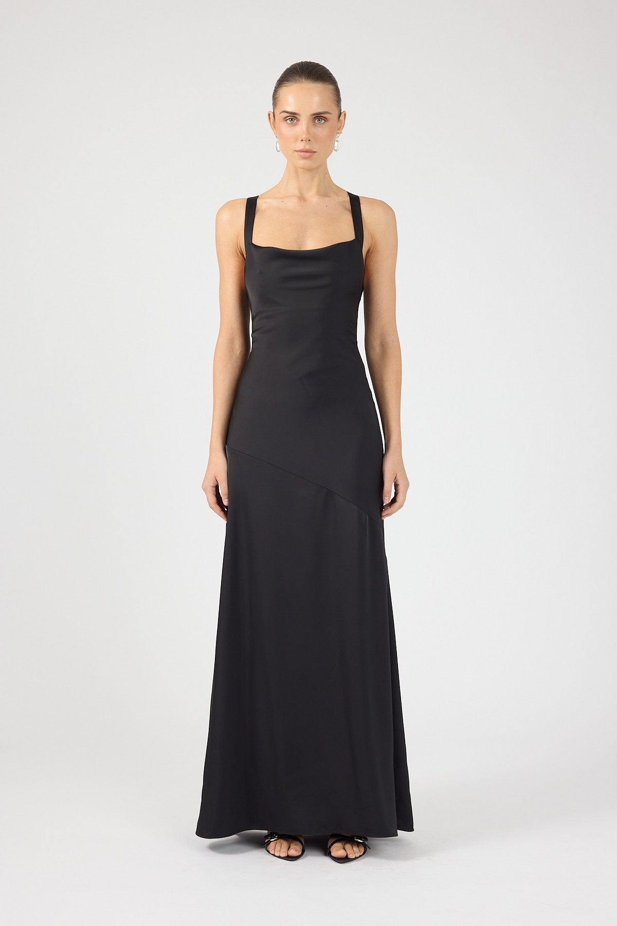 Perfect Stranger Ella Cowl Maxi Dress Black