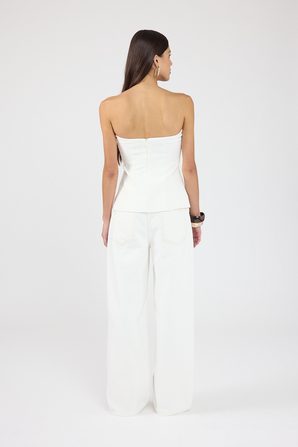 Perfect Stranger Alba Strapless Top White