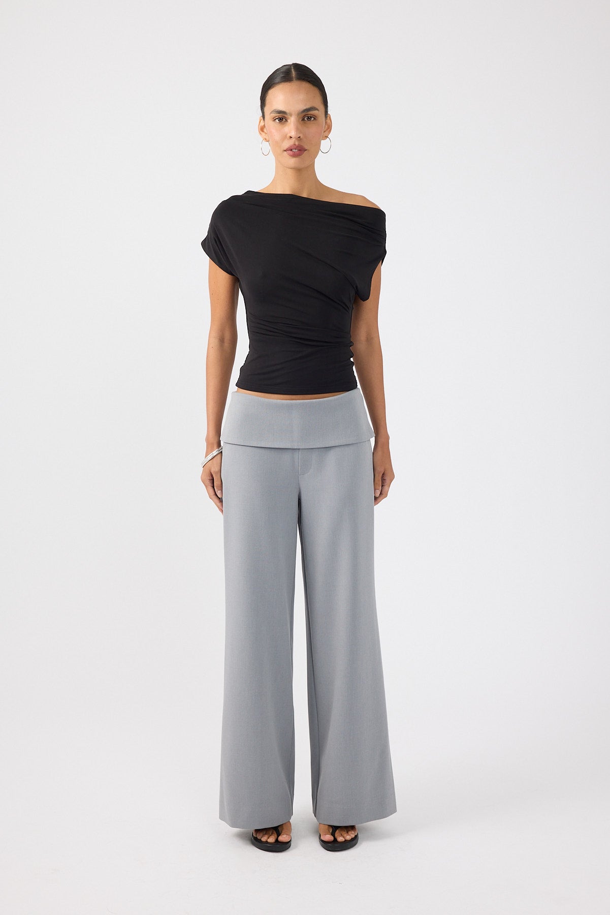 Perfect Stranger Harley Off Shoulder Top Black