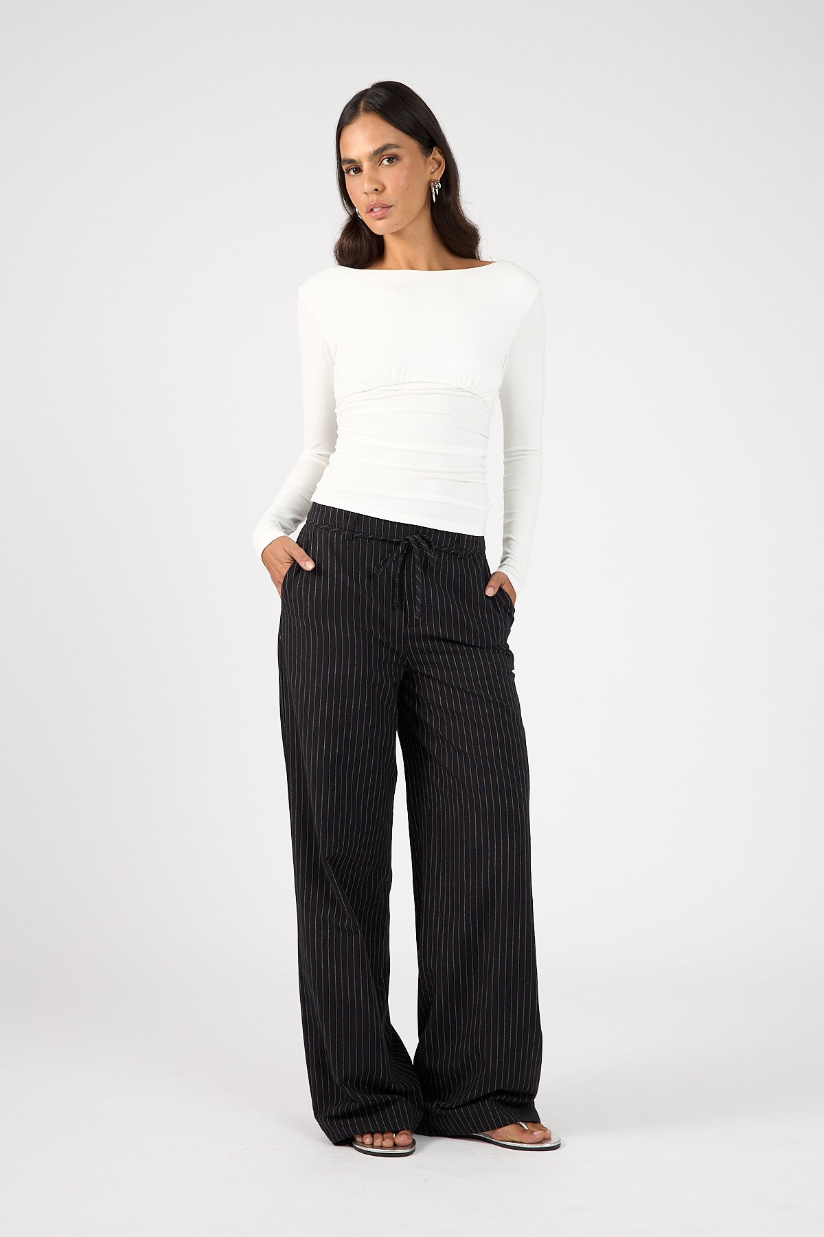 Perfect Stranger Rowe Mid Rise Pant Black