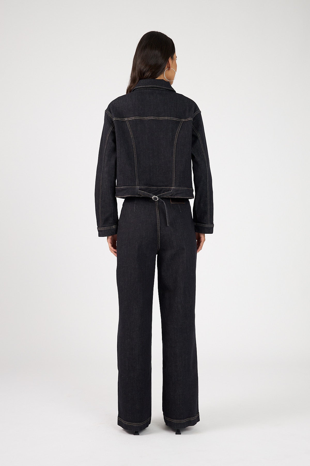 Perfect Stranger Cynthi Denim Jacket Dark Indigo