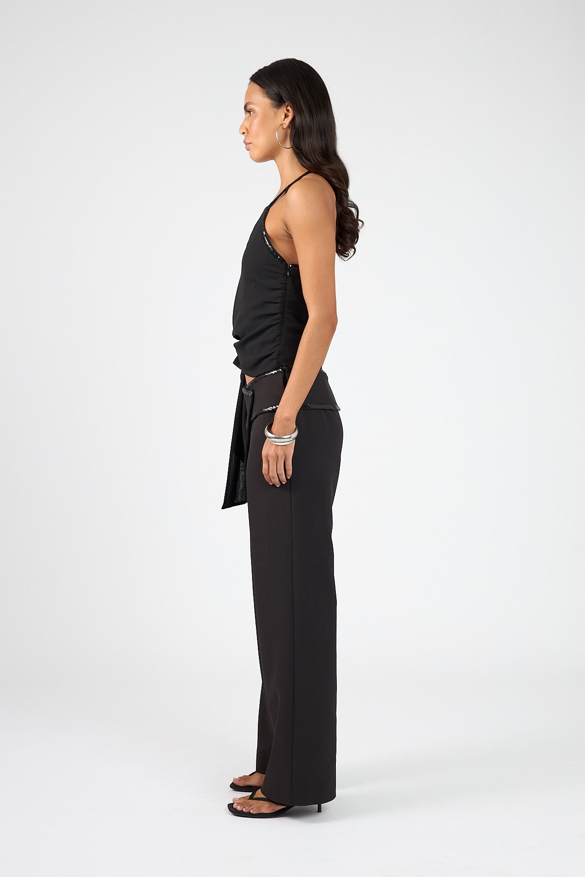 Perfect Stranger Lolli Mid Rise Pants Black
