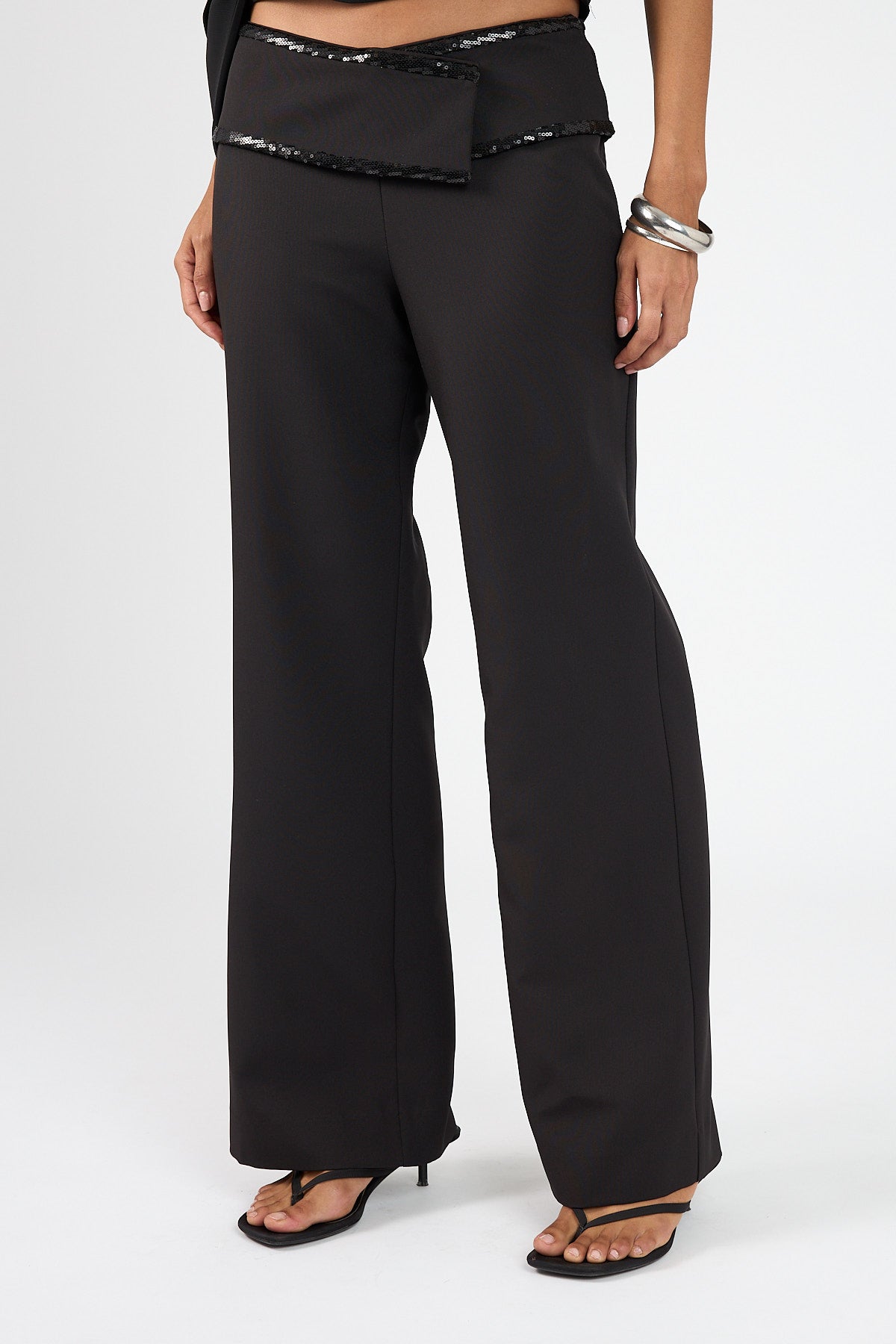 Perfect Stranger Lolli Mid Rise Pants Black