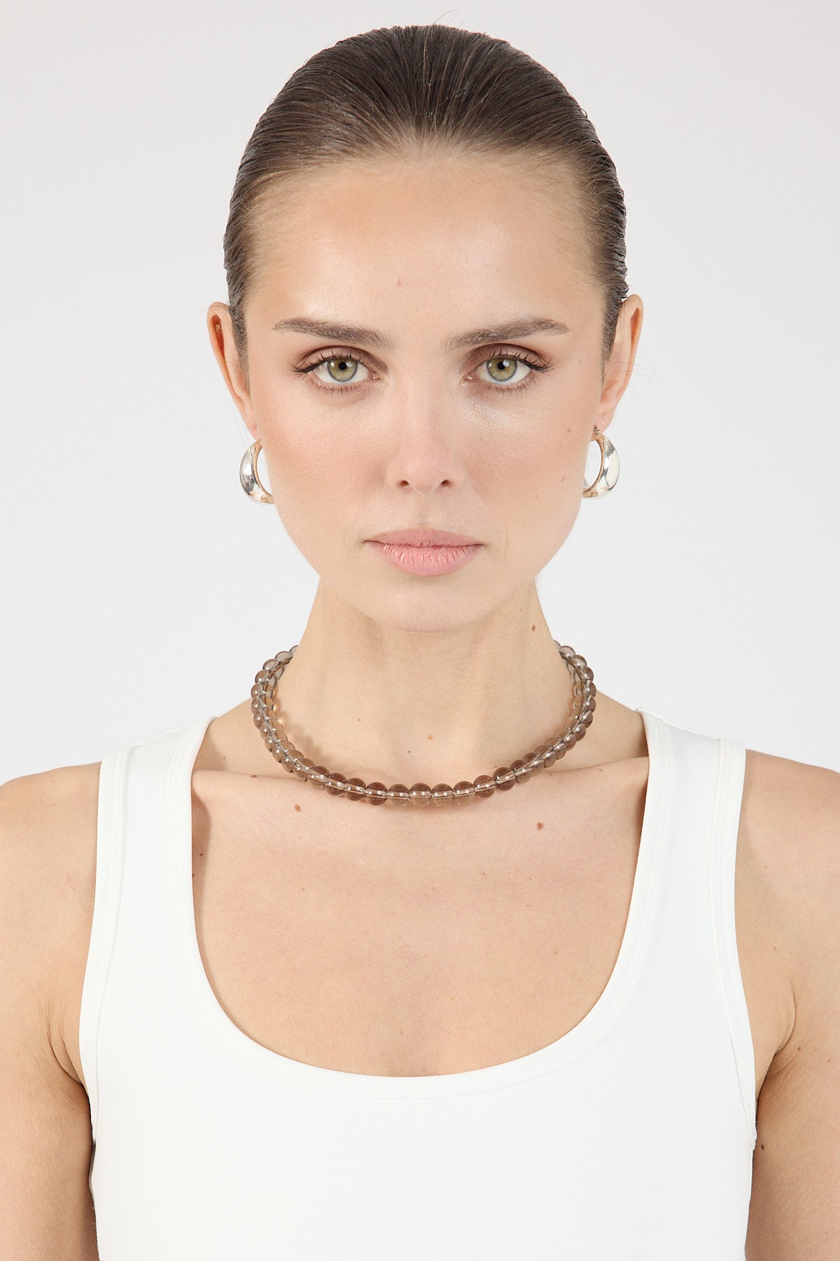 Perfect Stranger Lou Beaded Necklace Brown