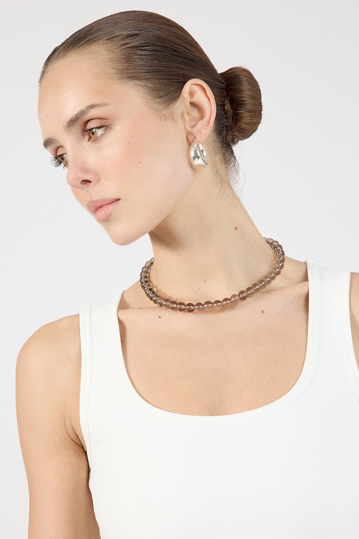 Perfect Stranger Lou Beaded Necklace Brown