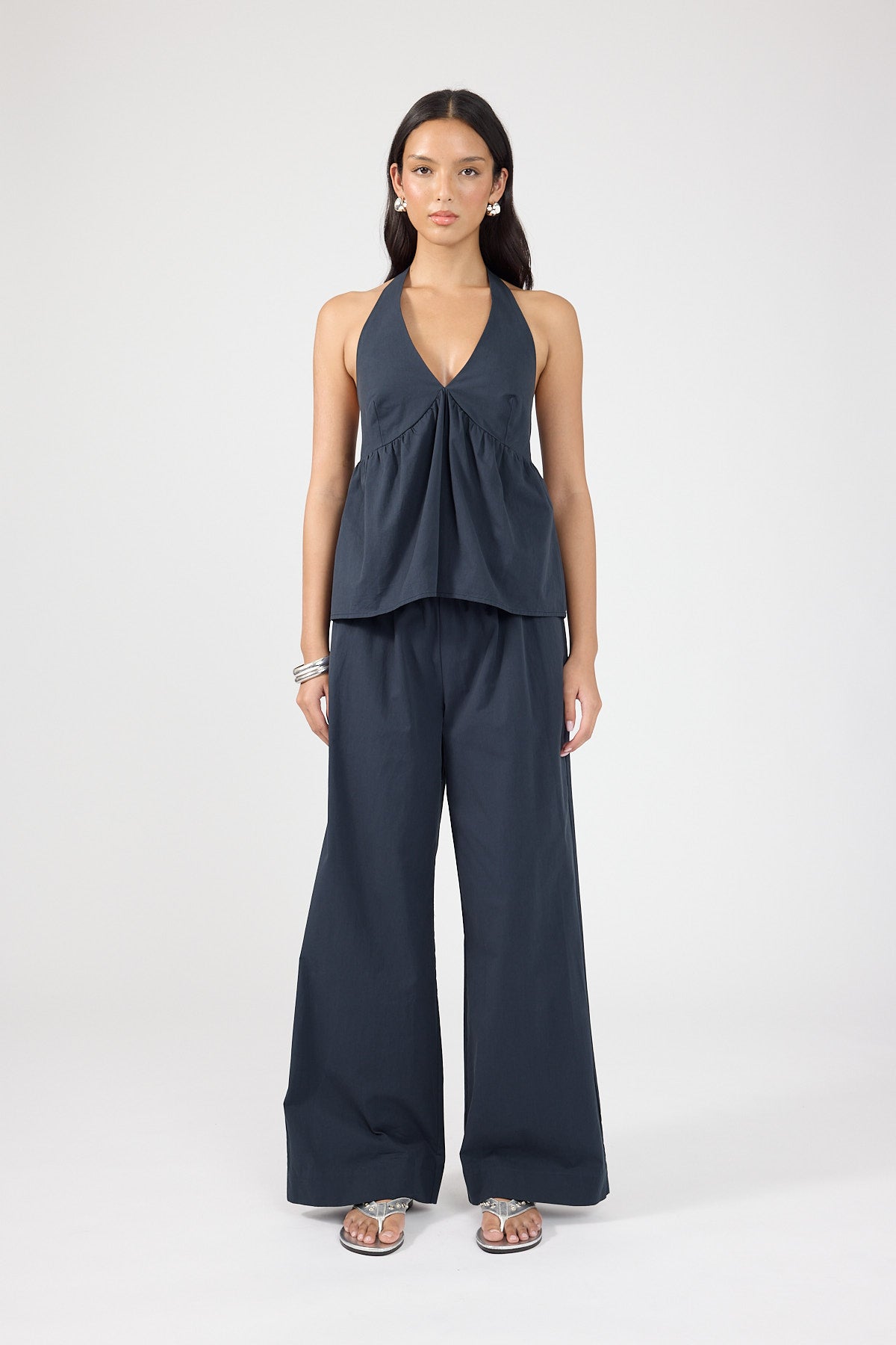 Perfect Stranger Zola Cotton Pant Ink Blue