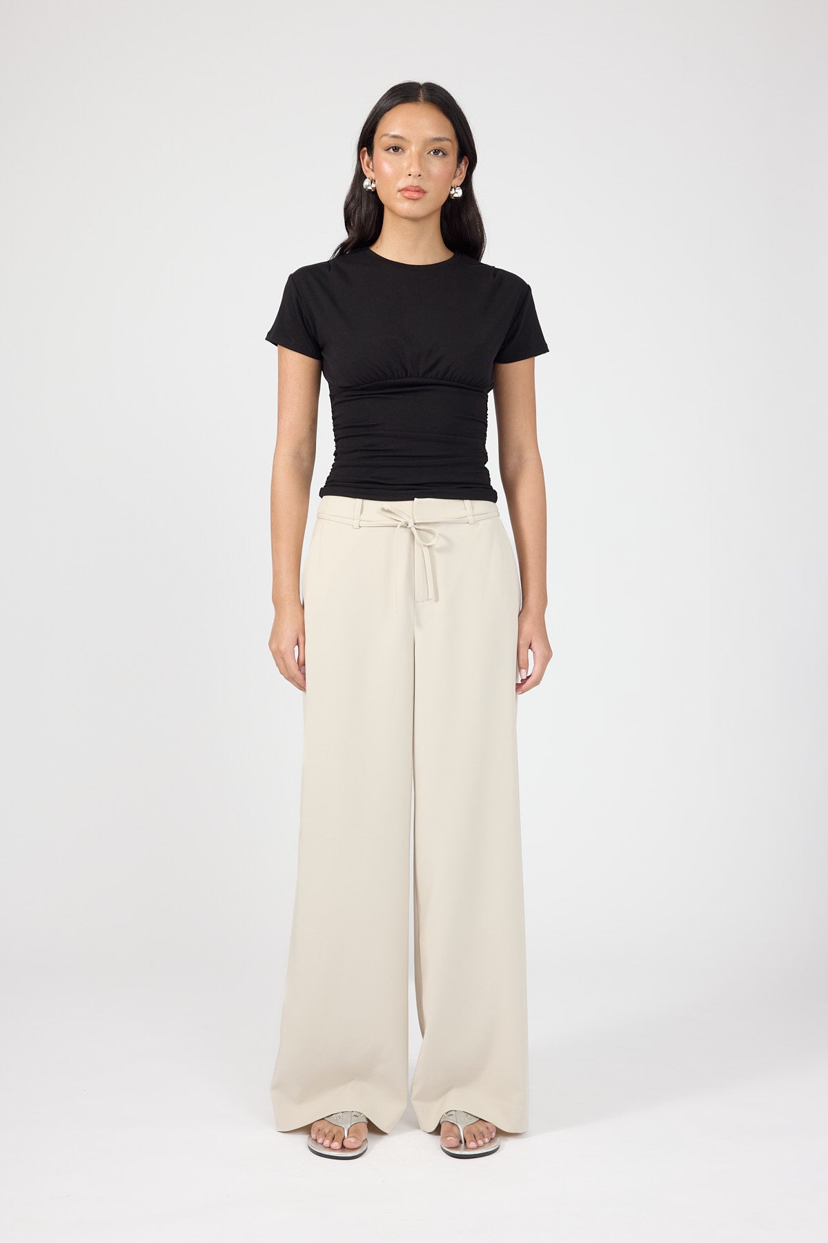 Perfect Stranger Sol Mid Rise Pant Beige