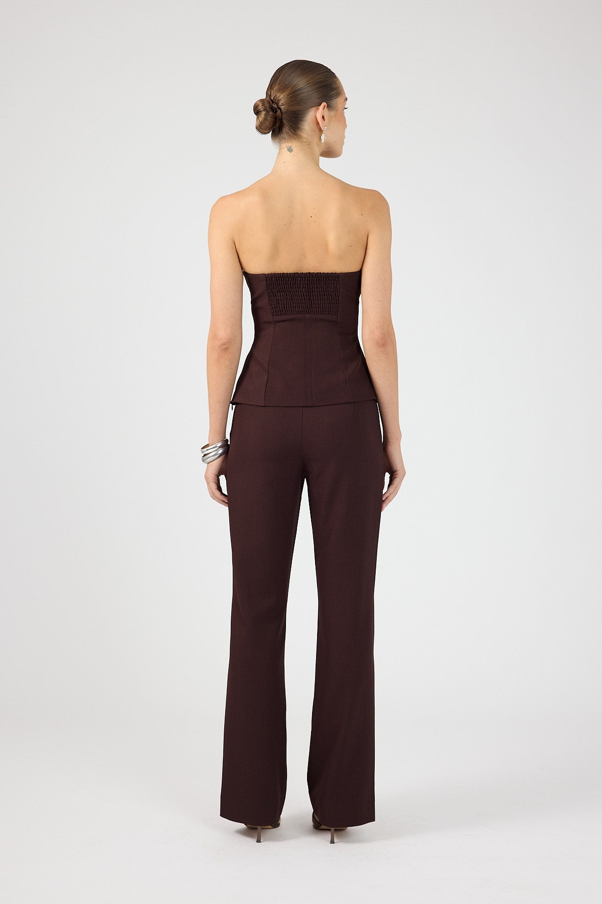 Perfect Stranger Tala Mid Rise Pant Burgundy
