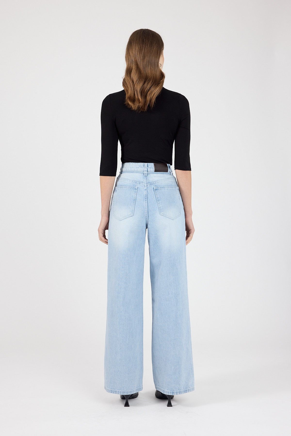 Perfect Stranger High Rise Relaxed Baggy Jean Light Blue Denim