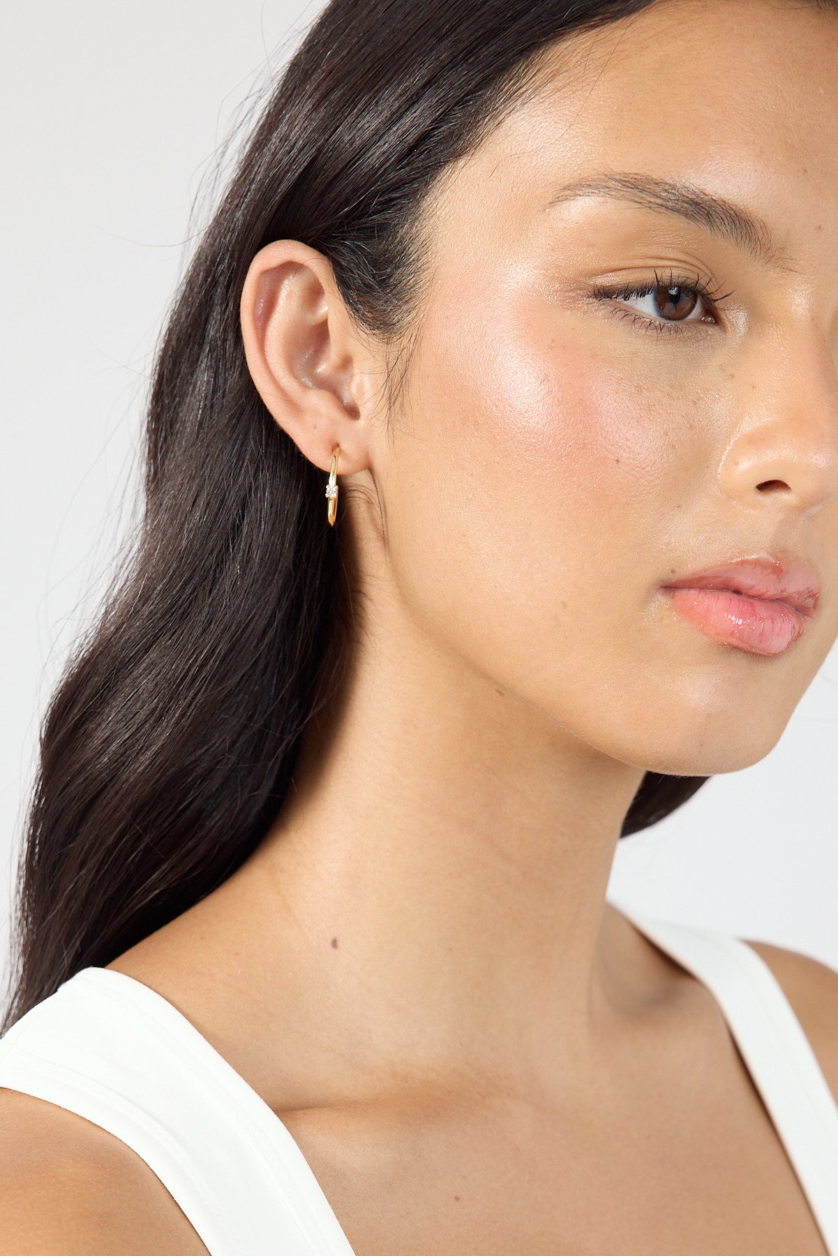 Perfect Stranger Blossom Hoop Earring 18K Gold Plated