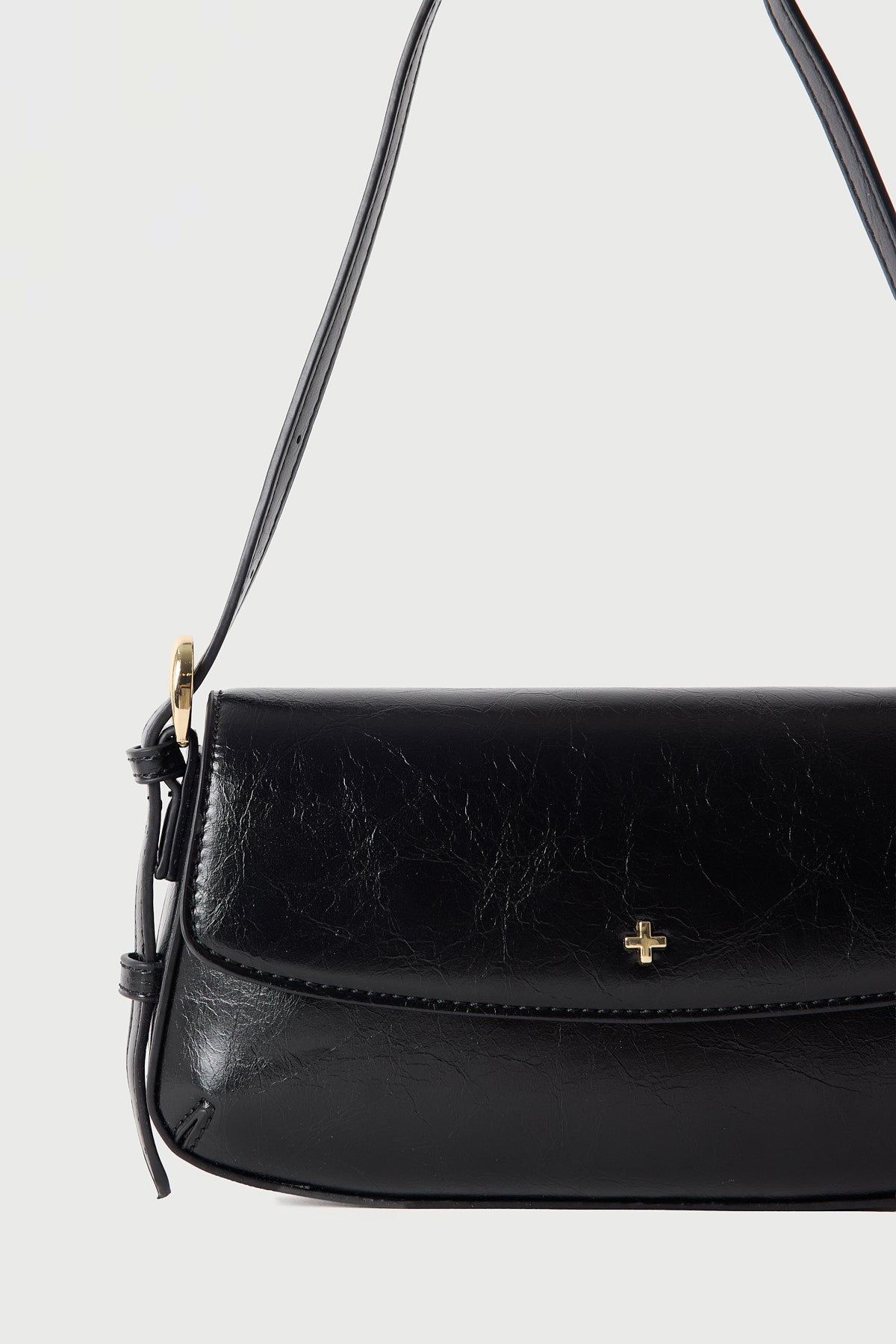 Peta + Jain Hailee Shoulder Bag BLACK SHINE GOLD