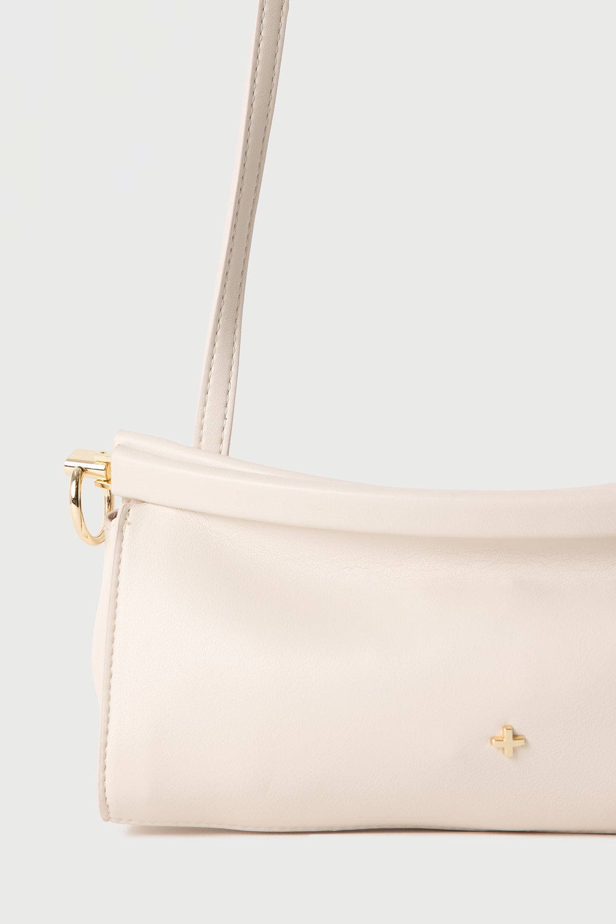 Peta + Jain Cammi Frame Clutch Cream PU