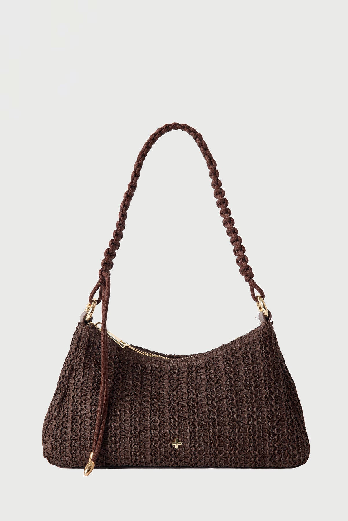 Peta + Jain Tulum Shoulder Bag CHOC RAFFIA