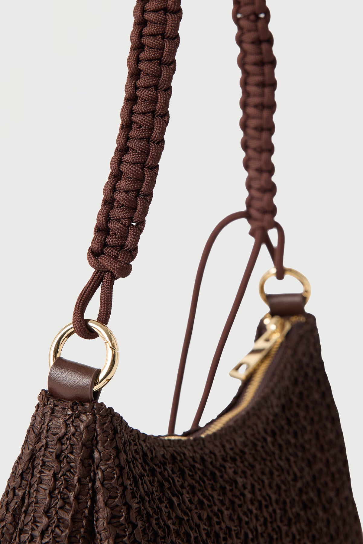 Peta + Jain Tulum Shoulder Bag CHOC RAFFIA