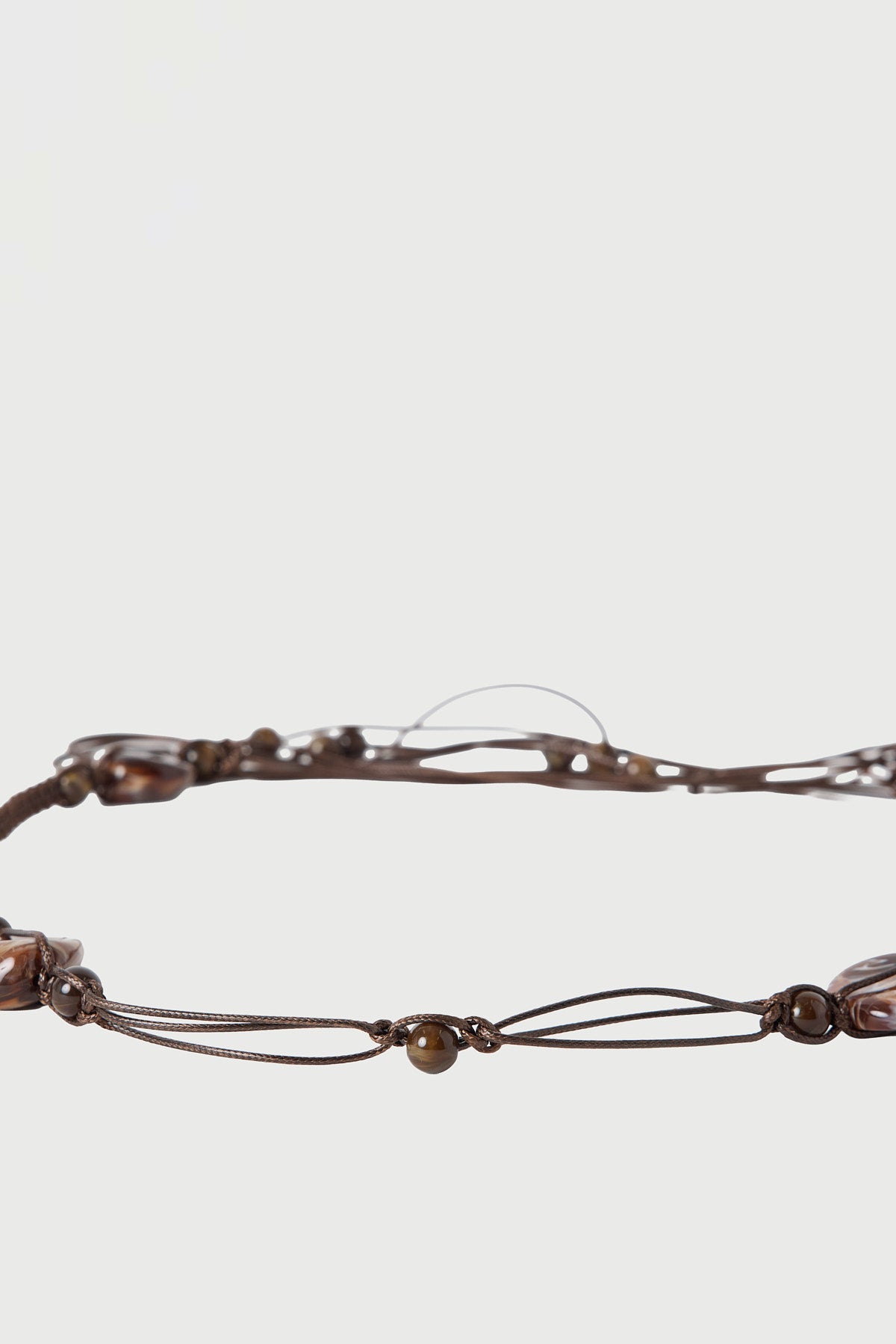 Perfect Stranger Bridget Beaded Belt Brown