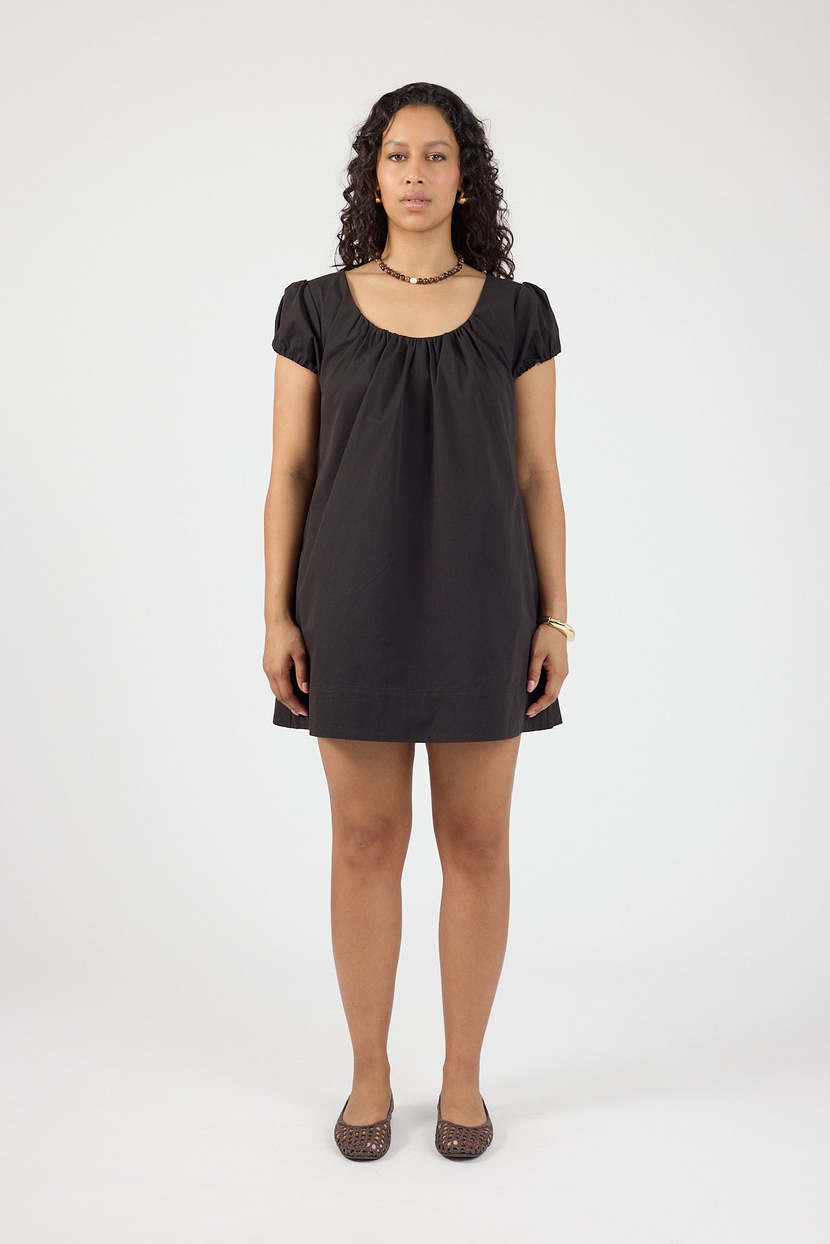Perfect Stranger Eliana Short Sleeve Mini Dress Black