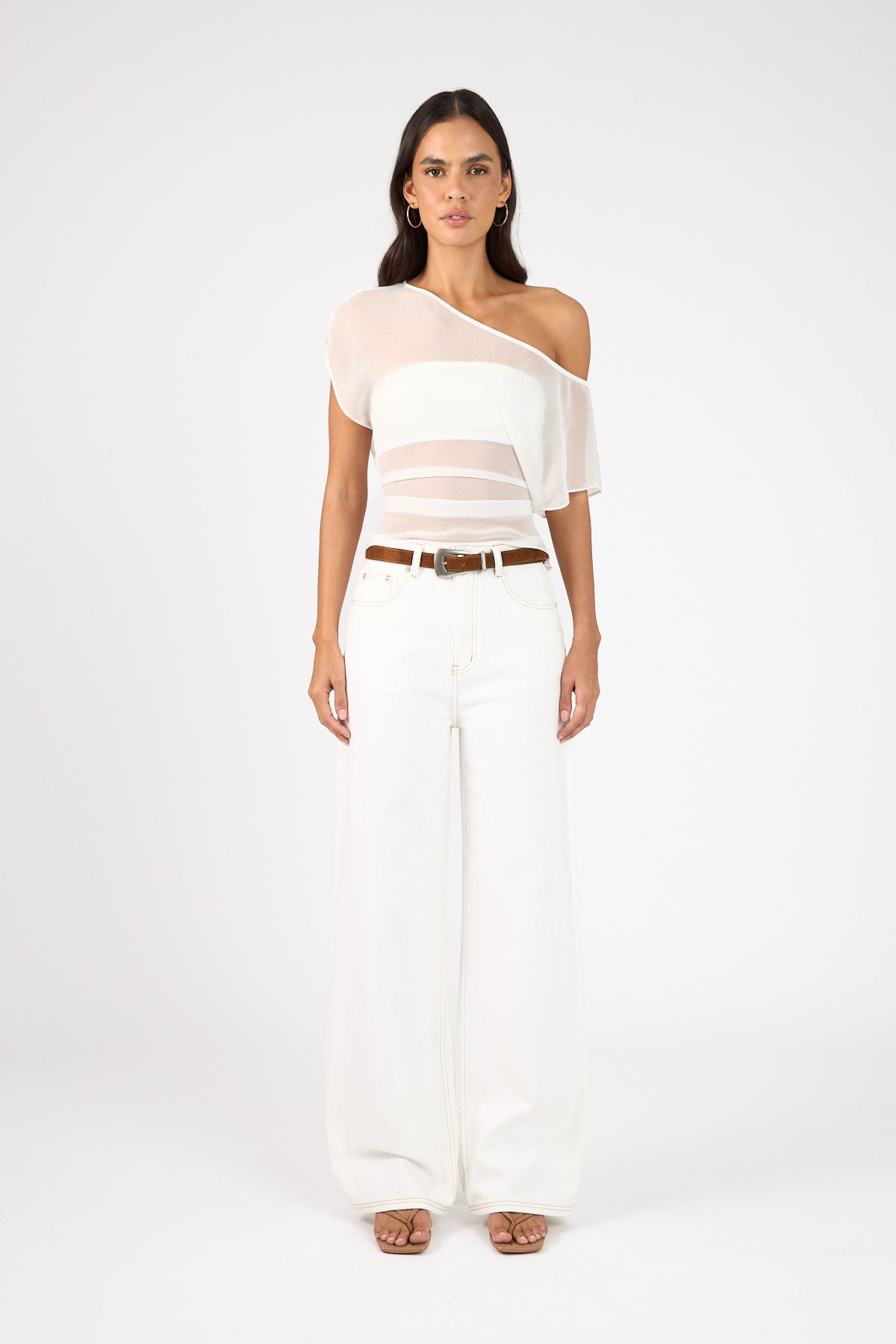 Perfect Stranger High Rise Wide Leg 2.0 Jean White