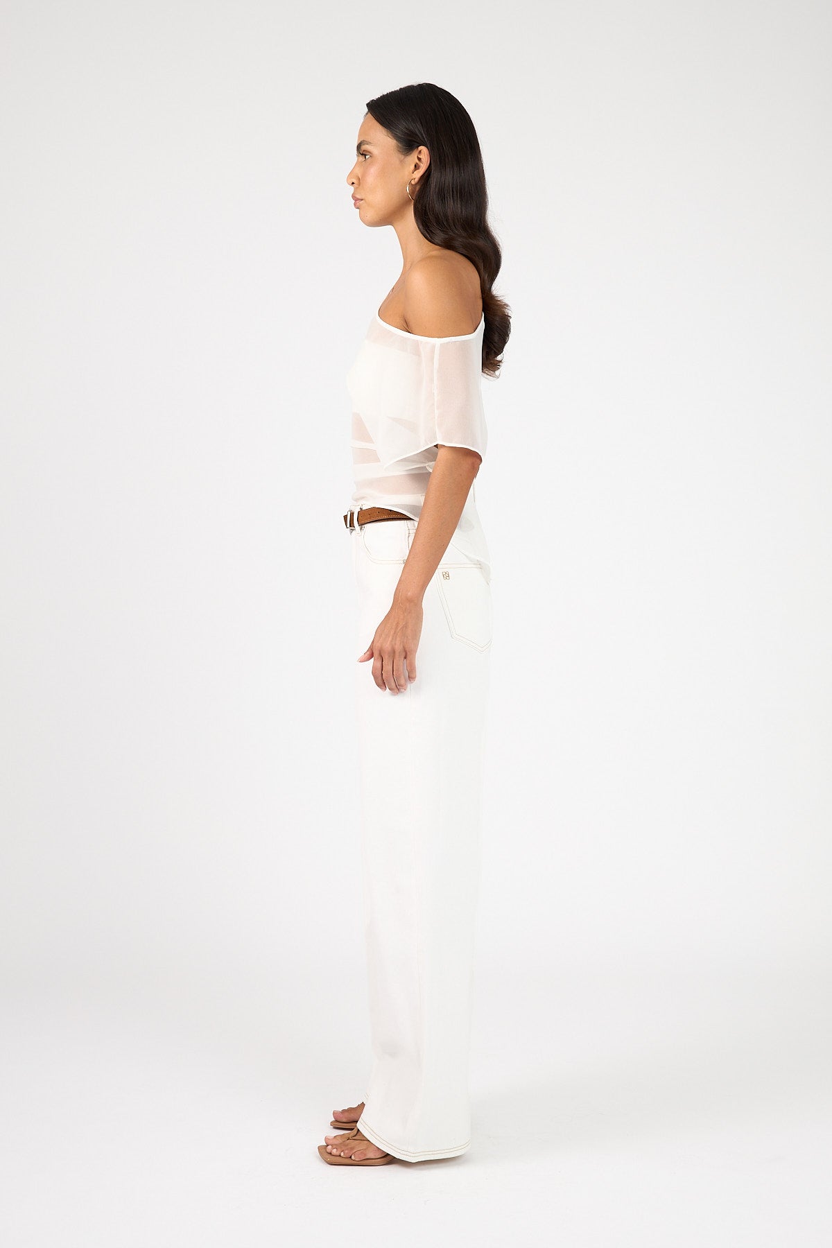Perfect Stranger High Rise Wide Leg 2.0 Jean White