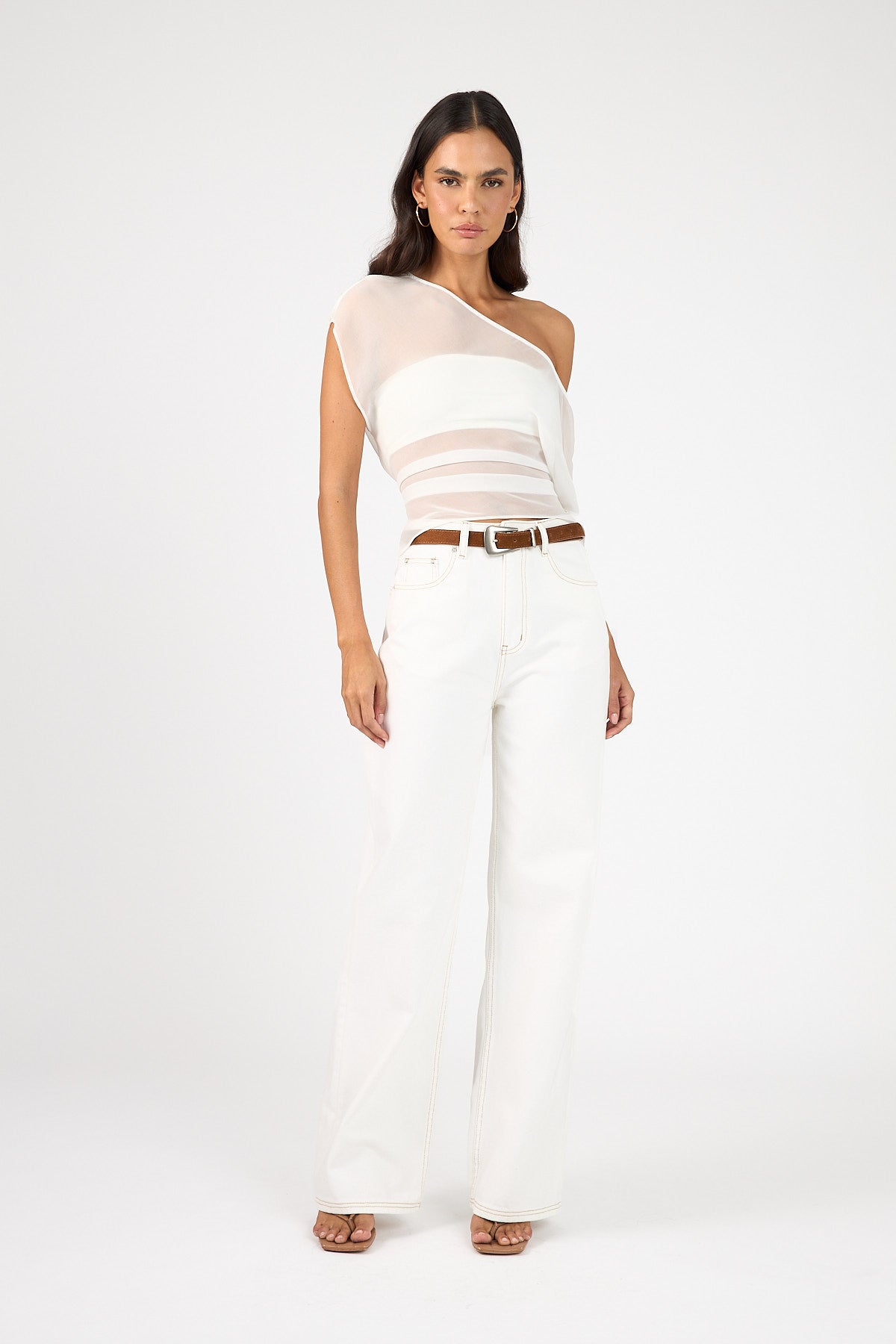 Perfect Stranger High Rise Wide Leg 2.0 Jean White