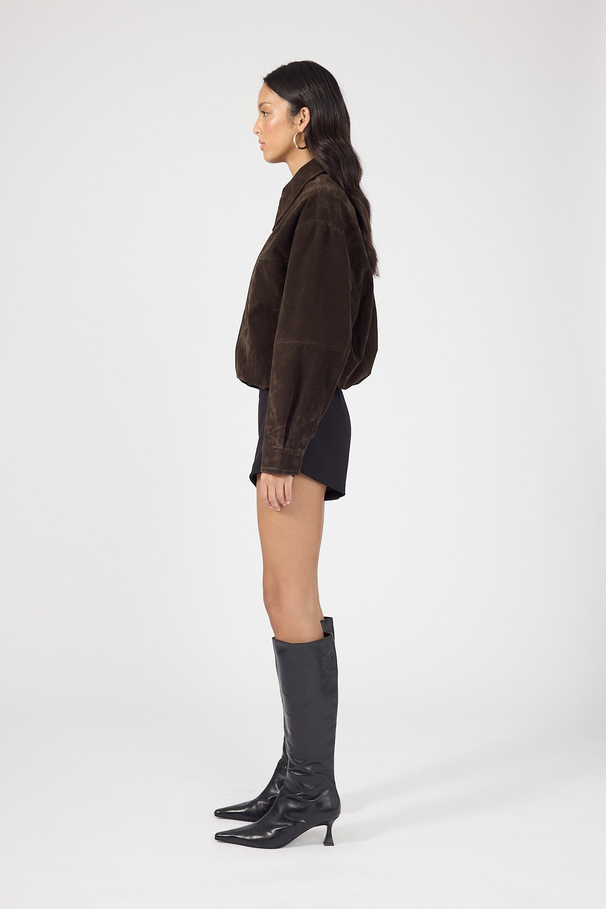 Perfect Stranger Skyler Mid Rise Shorts Black
