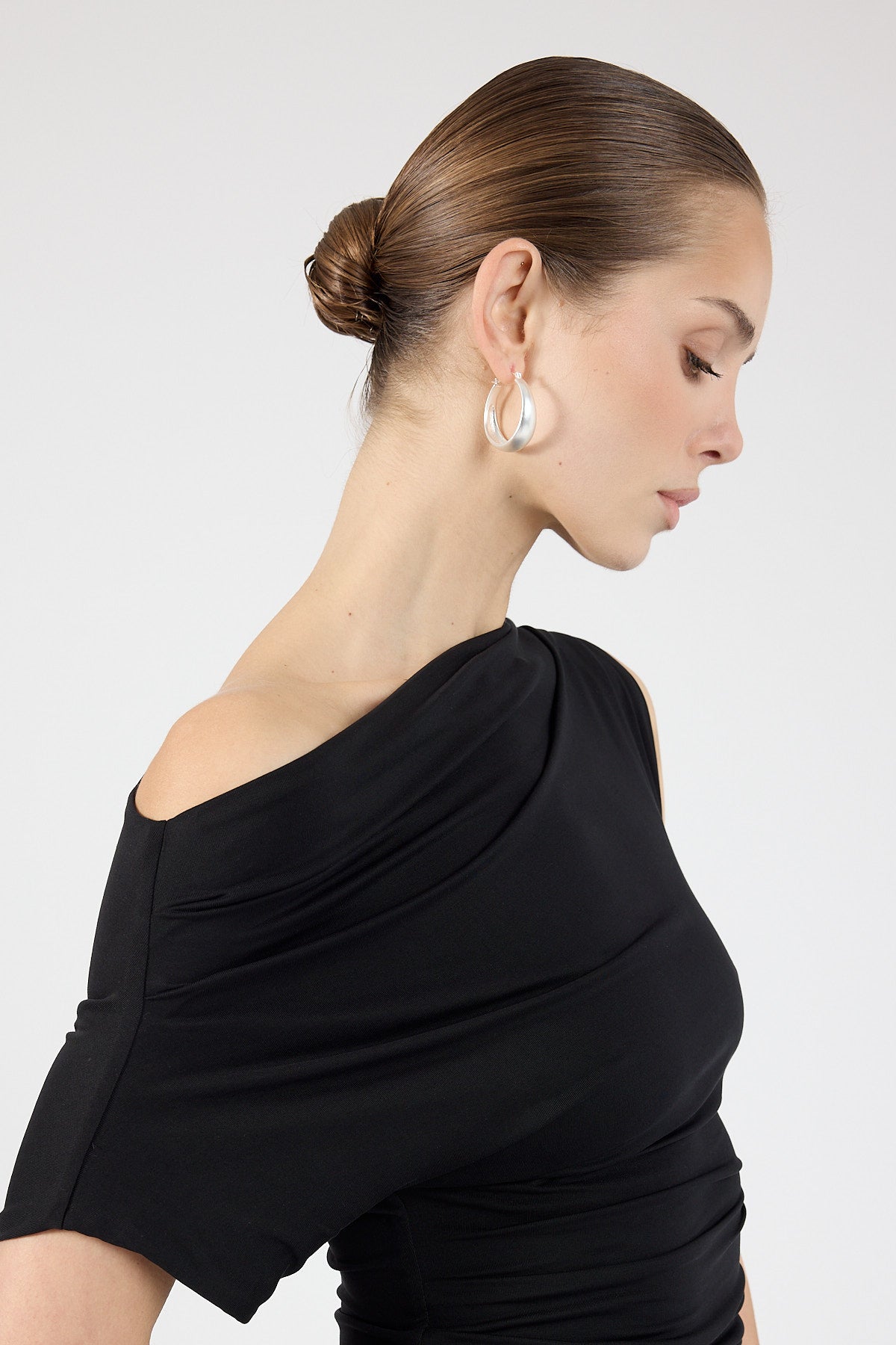 Perfect Stranger Odette Hoop Earrings Silver