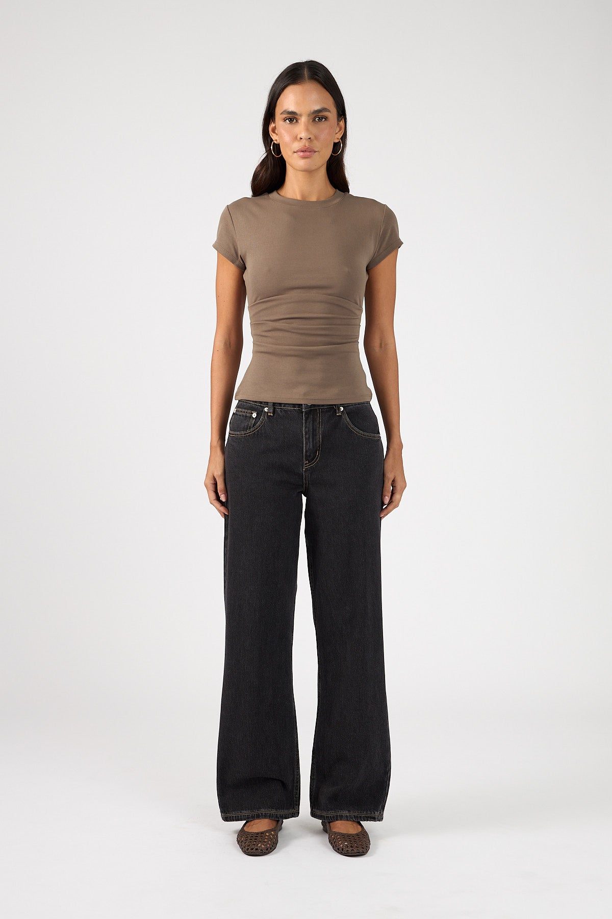 Perfect Stranger Valery Fitted T-Shirt Taupe