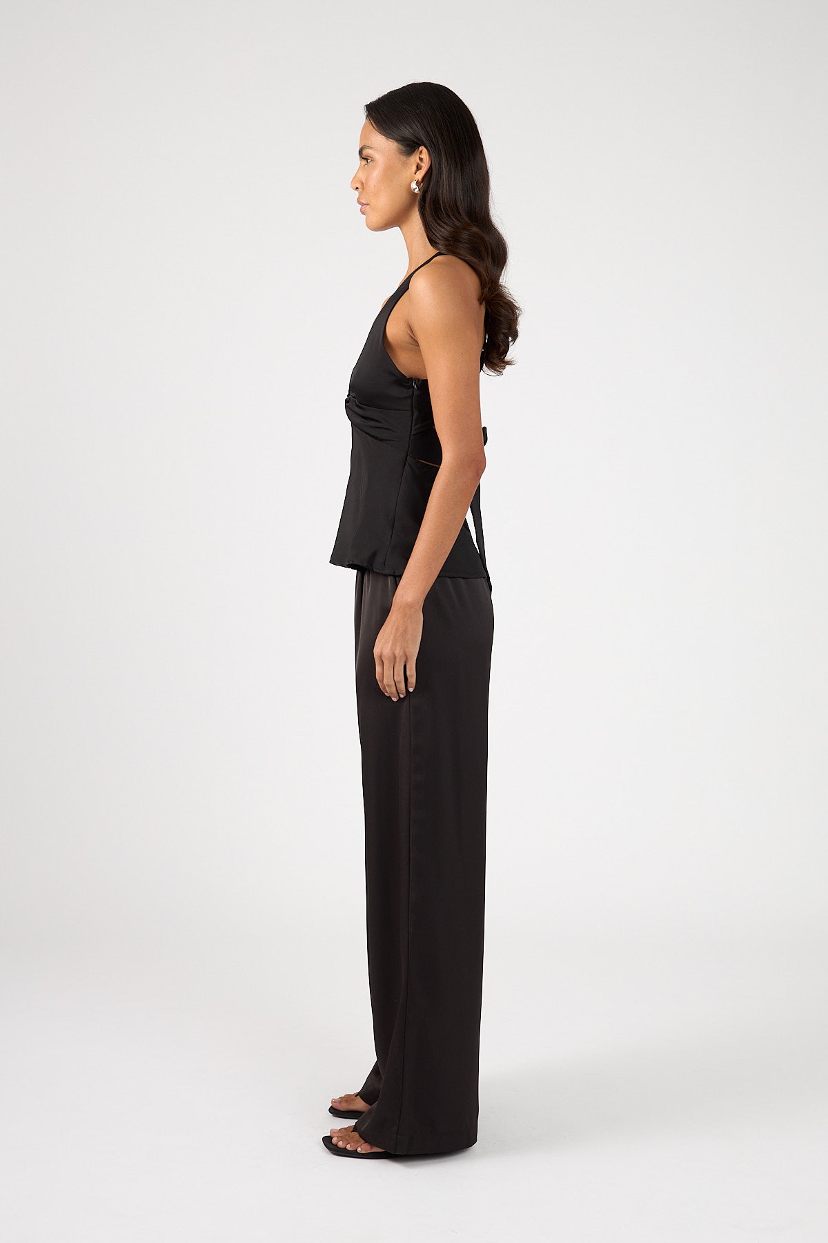 Perfect Stranger Ellie Twist Halter Top Black