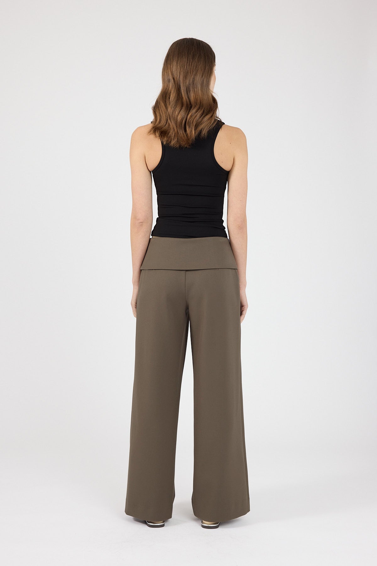 Perfect Stranger Vaila Fold Over Pant Taupe
