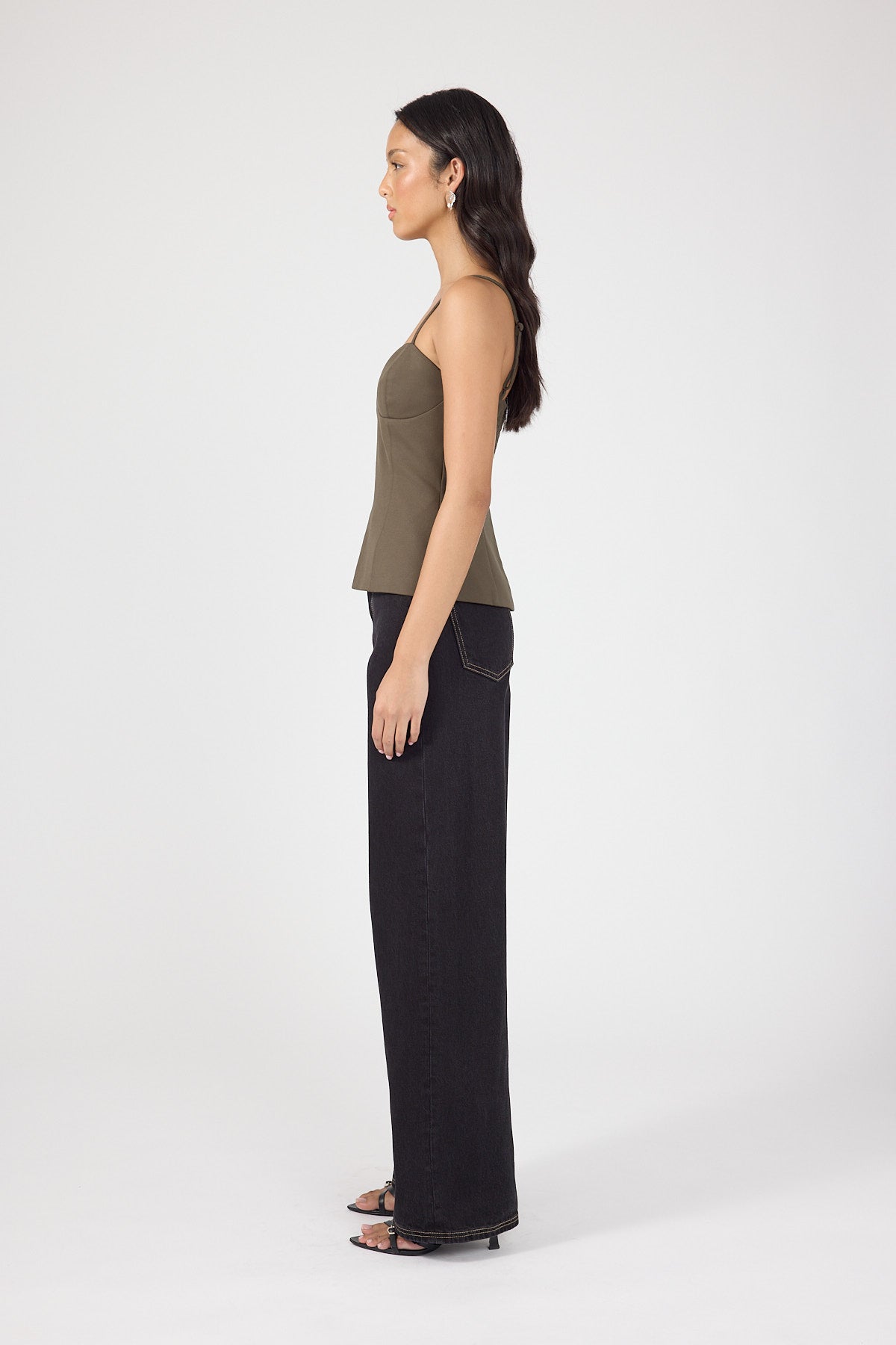 Perfect Stranger Vaila Bodice Top Taupe
