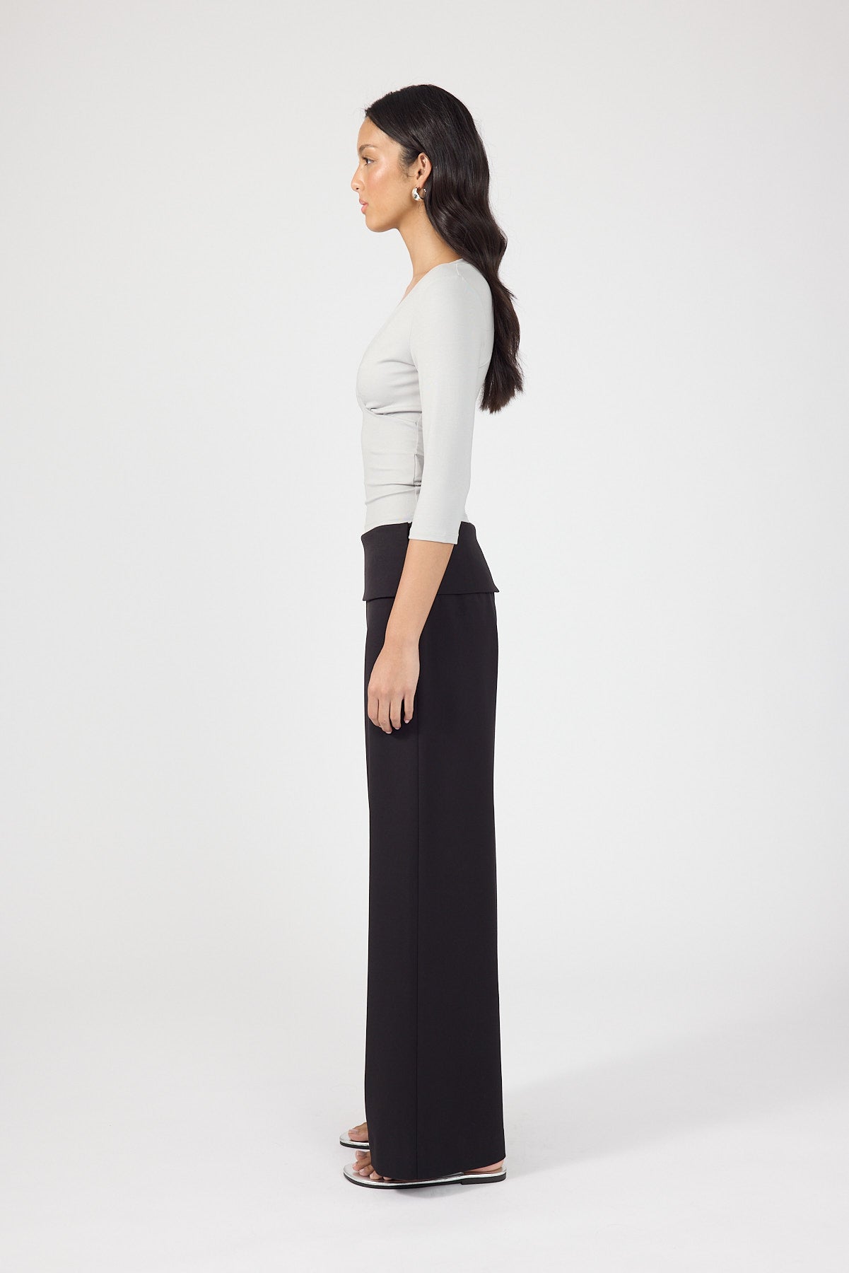 Perfect Stranger Vaila Fold Over Pant Black