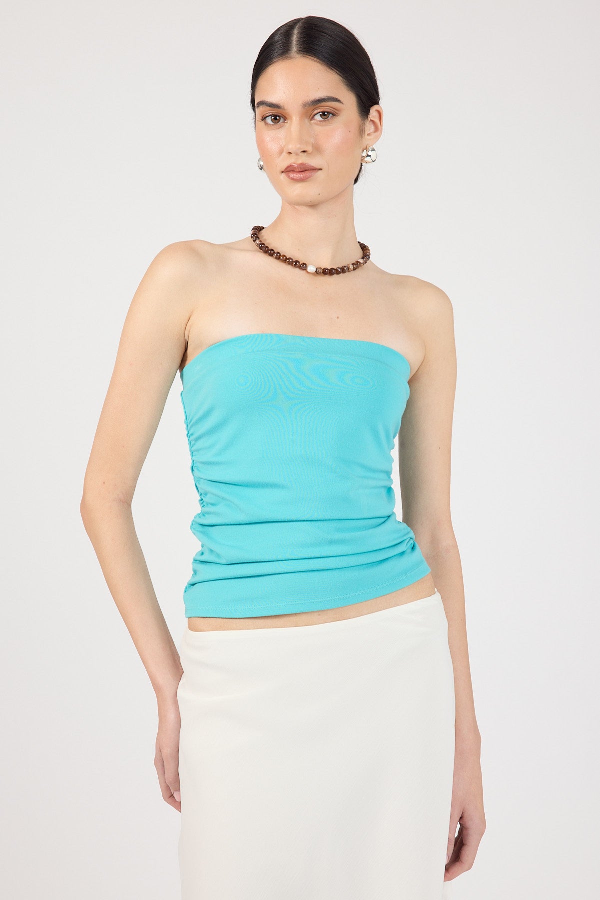 Perfect Stranger Zadie Strapless Tube Top Teal