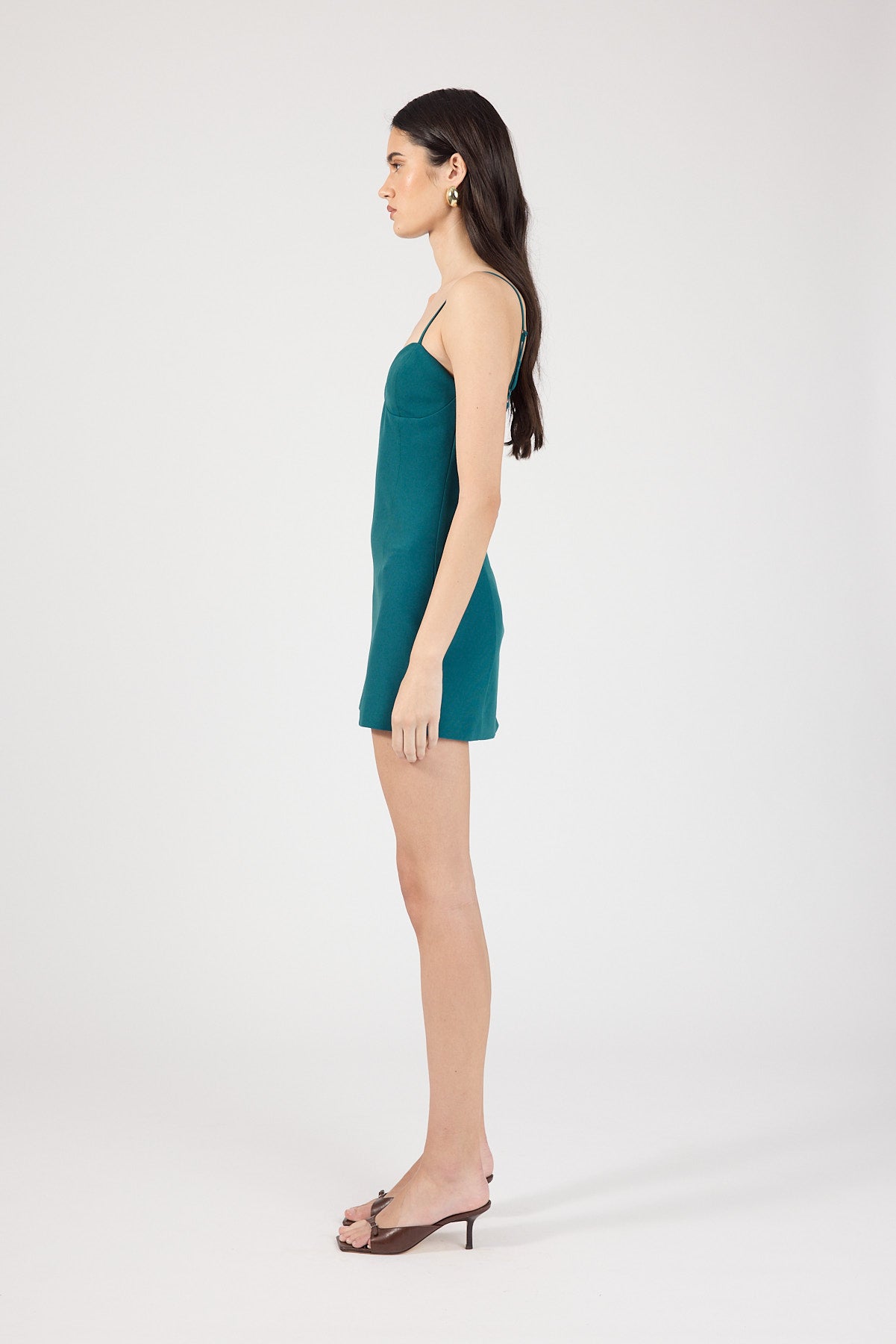 Perfect Stranger Poppy Mini Dress Dark Turquoise
