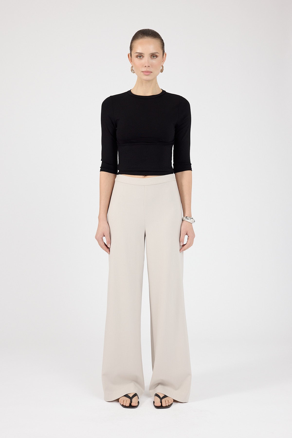 Perfect Stranger Kailani High Rise Pants Stone