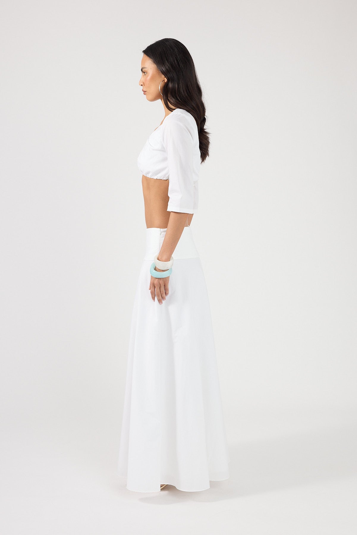 Perfect Stranger Vivienne Maxi Skirt White