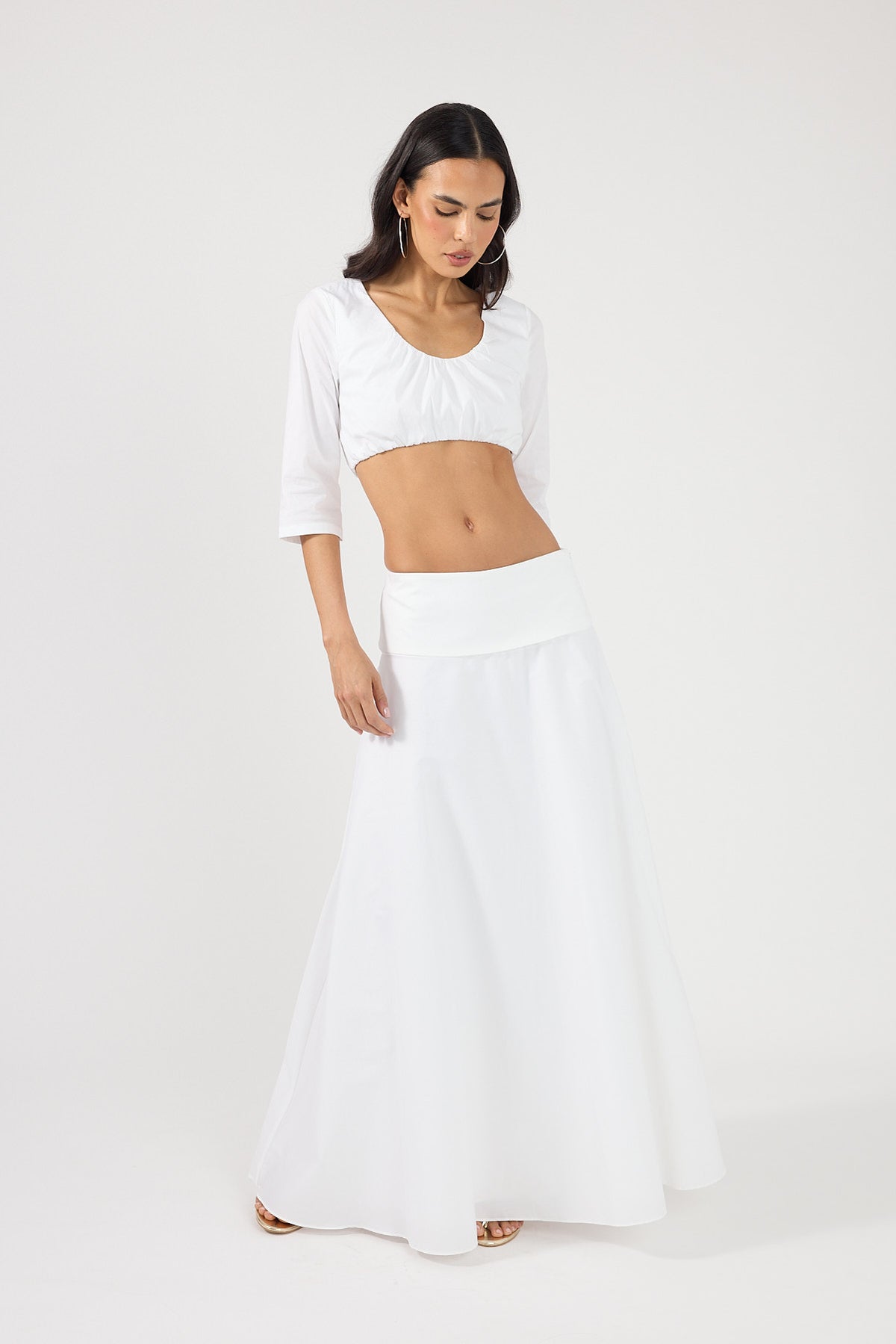 Perfect Stranger Vivienne Maxi Skirt White