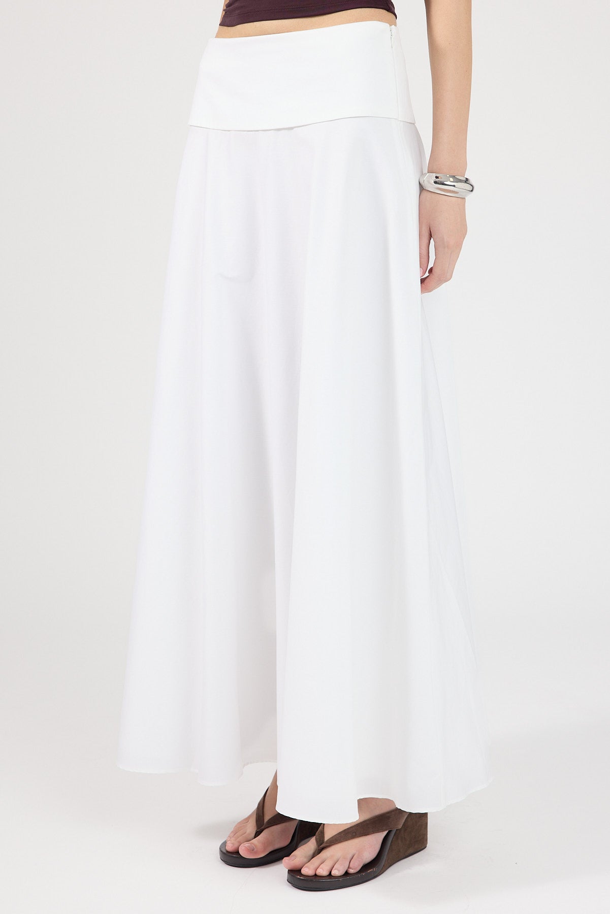 Perfect Stranger Vivienne Maxi Skirt White