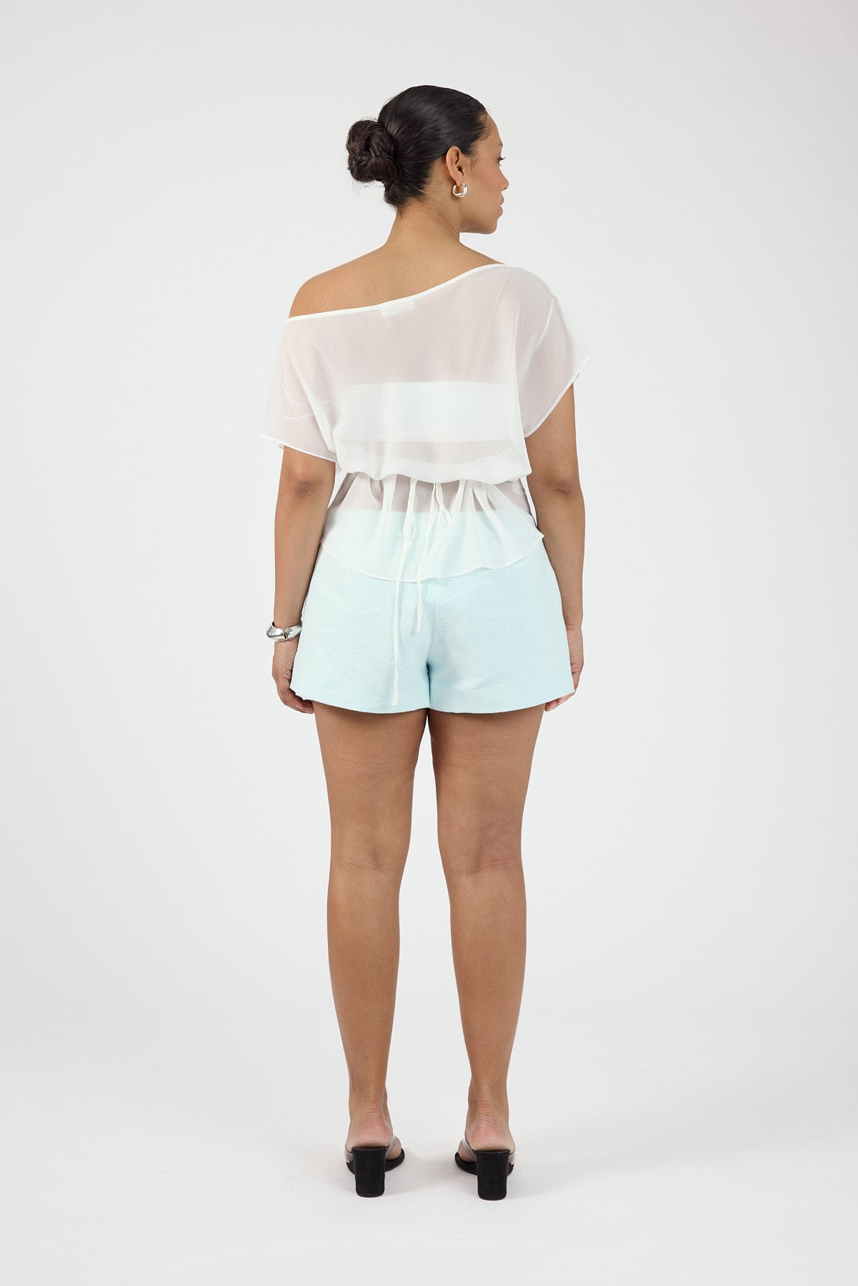 Perfect Stranger Posey Mid Rise Shorts Seafoam